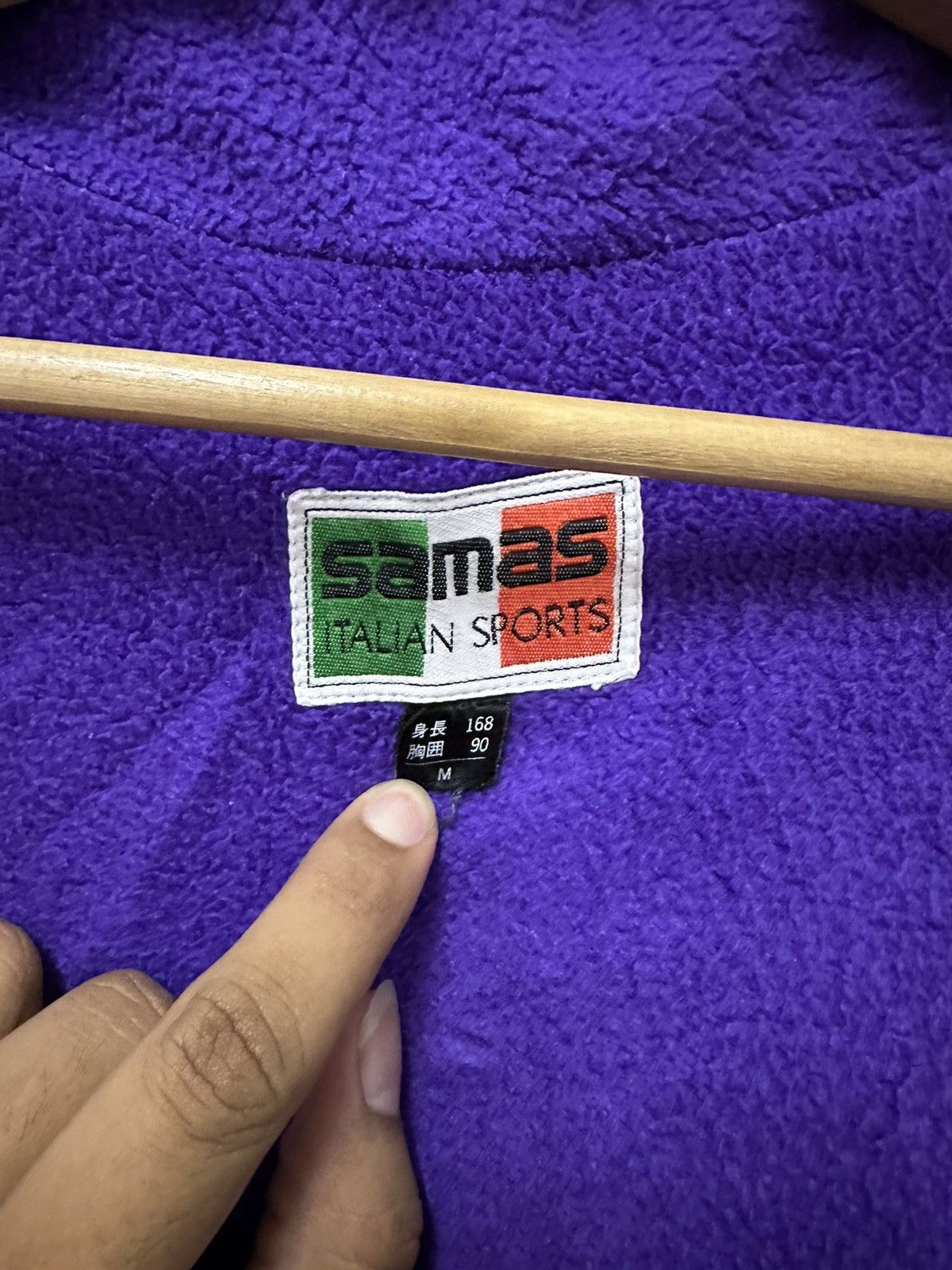 Japanese Brand × Vintage Vintage Samas Italian Sport Logo Lined Zipper Jacket Size US L / EU 52-54 / 3 - 9 Thumbnail