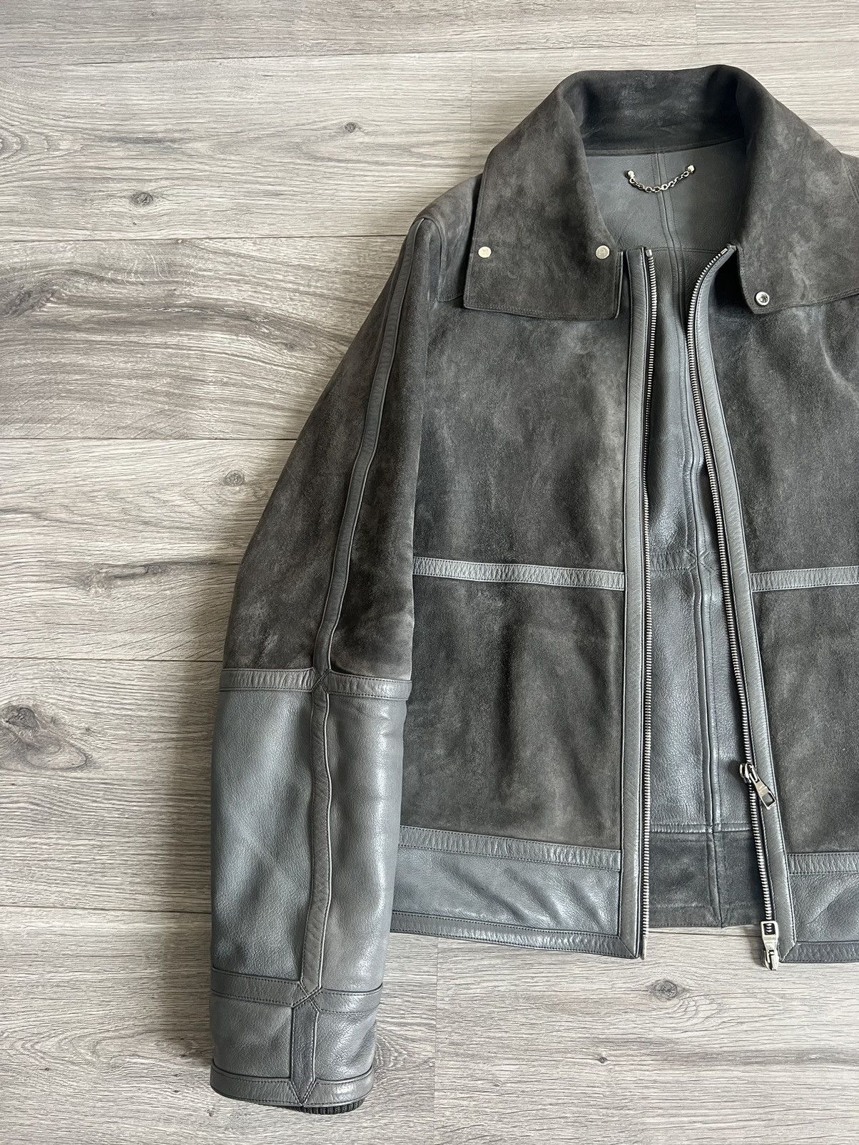Louis Vuitton Louis Vuitton Geometric Leather Jacket Size US M / EU 48-50 / 2 - 2 Thumbnail