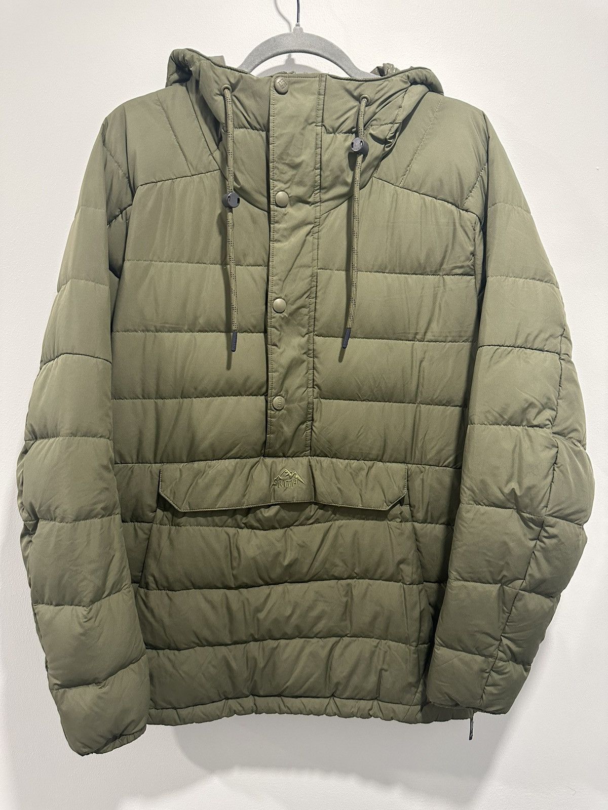 image of Columbia x Kith Colombia Puffer Anorak in Olive, Men's (Size Medium)