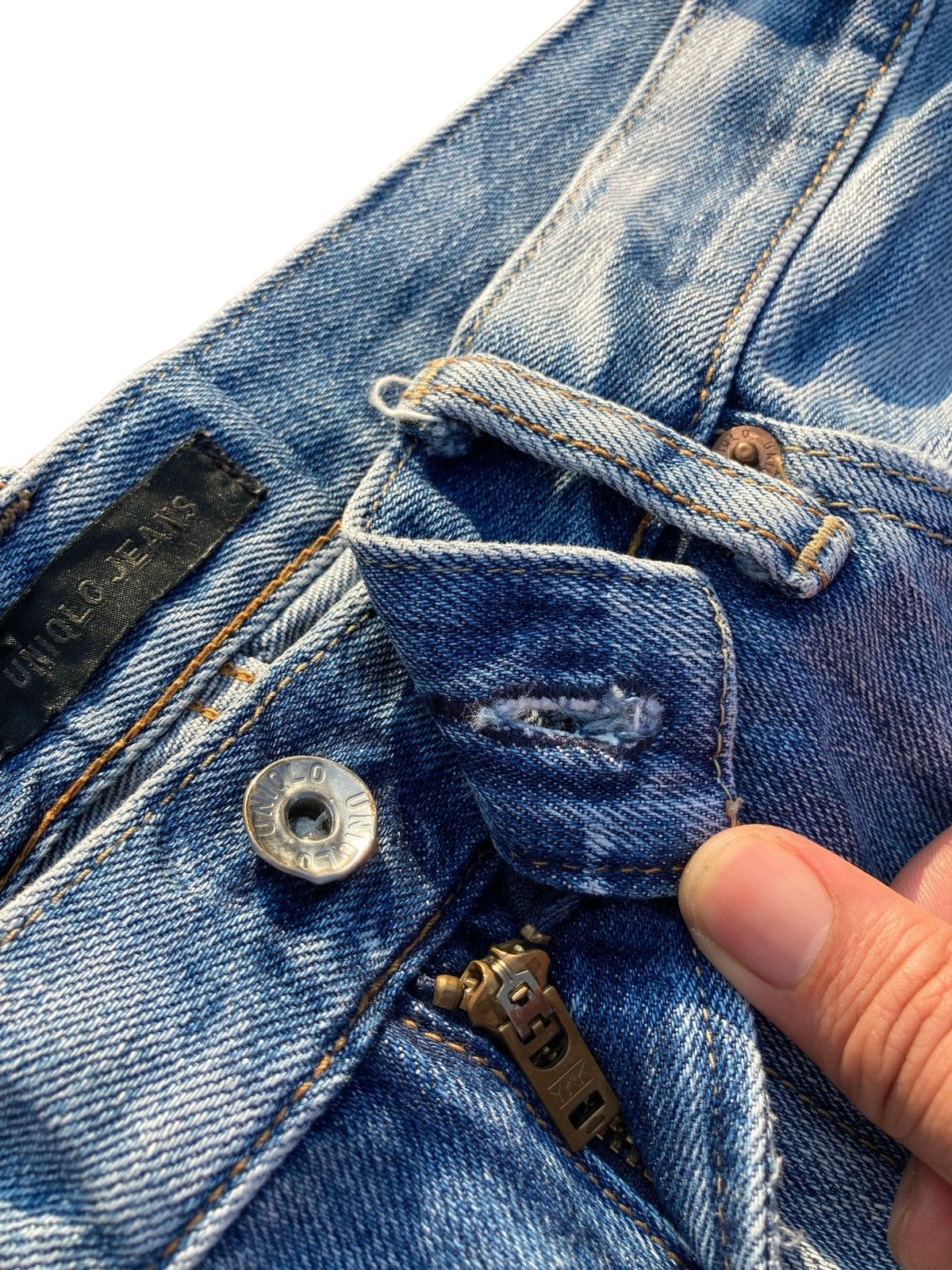 Uniqlo Vintage Y2K Jun Takahashi Straight Cut Jeans Size US 32 / EU 48 - 9 Thumbnail