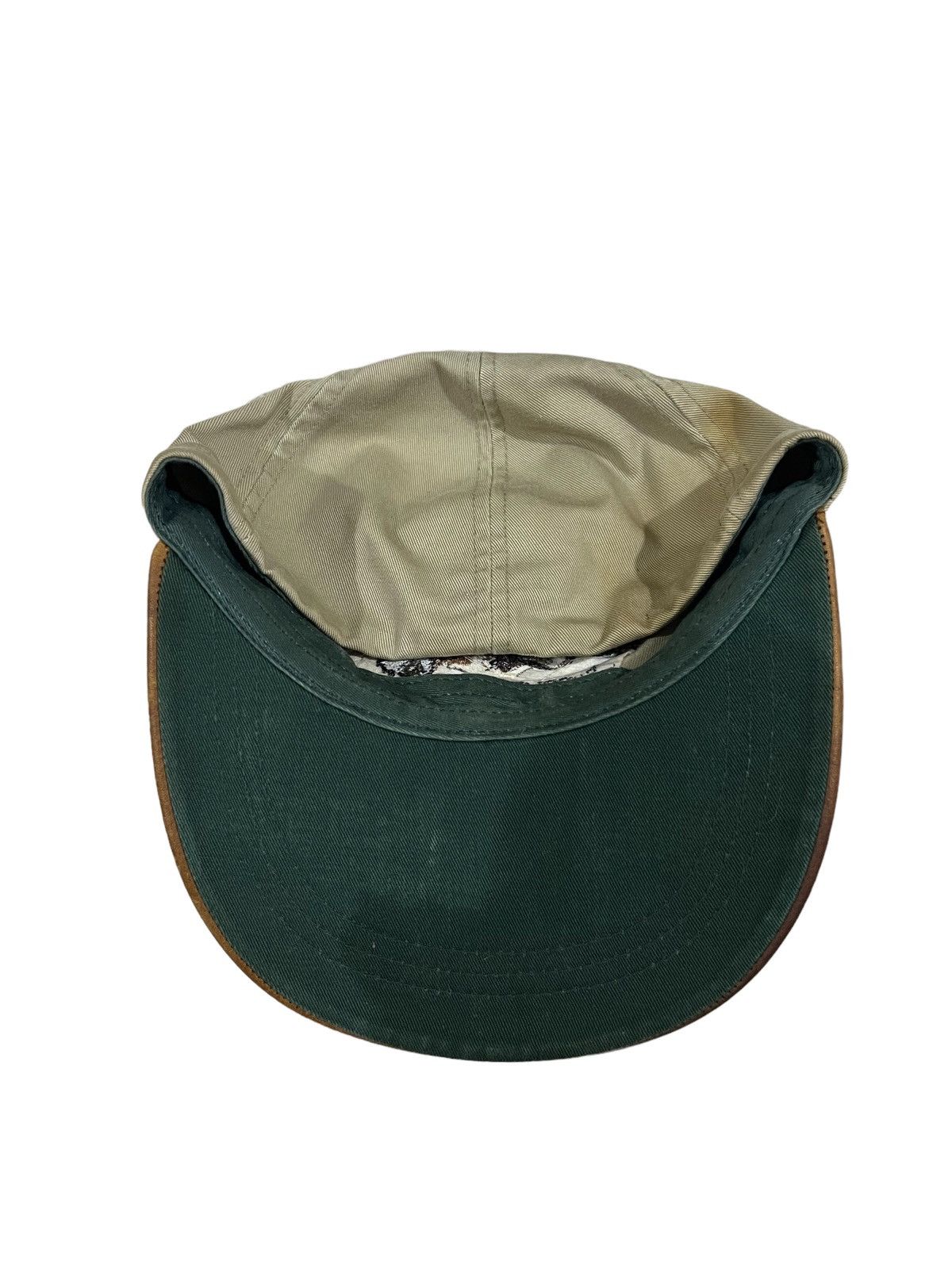 Lo Life RARE🔥80s Polo Sportsman Two Dogs Leather Brim Full Cap Hat Size ONE SIZE - 7 Thumbnail