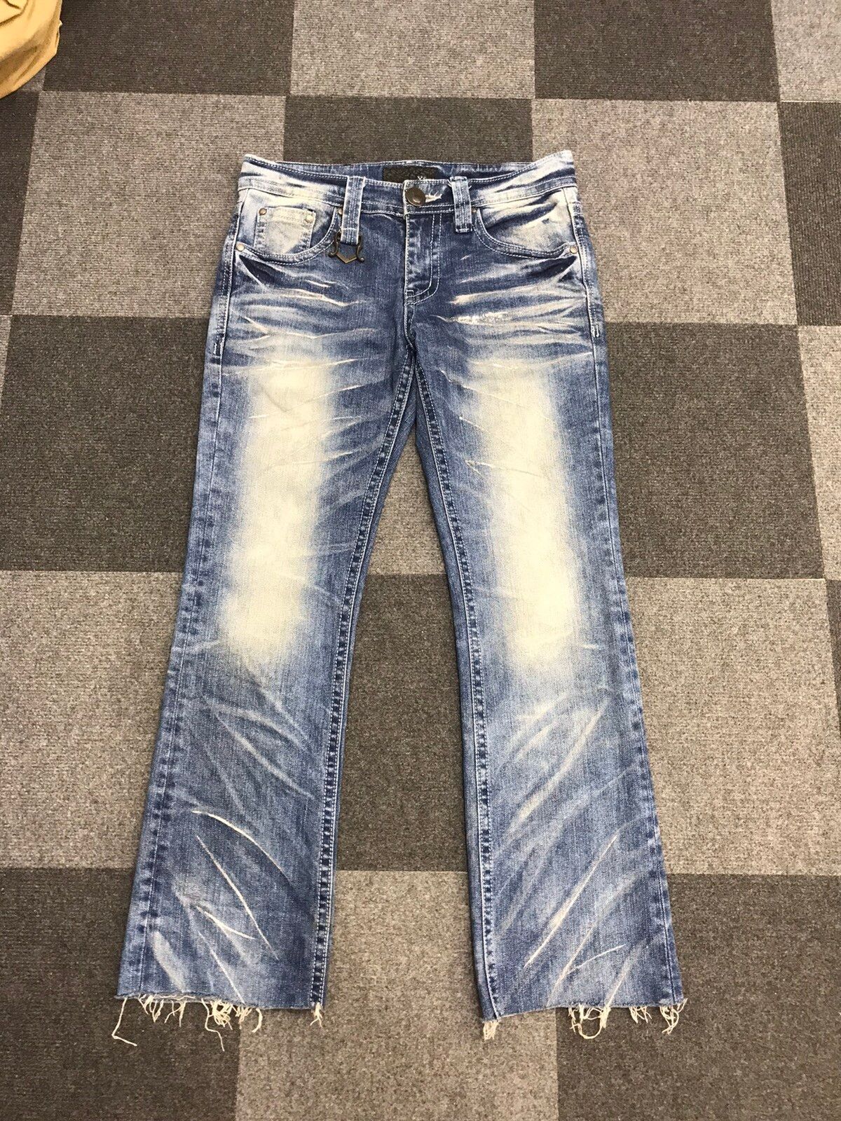 Japanese Brand Xfrm Japan Punk Ankle Cut Flare Jeans | Grailed