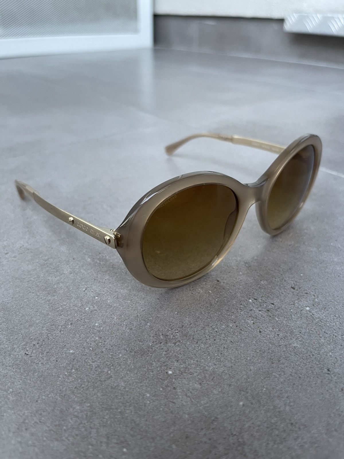Emporio Armani Giorgio Armani AR8012 5079/2L Cobain Gold Cream Sunglasses Size ONE SIZE - 4 Thumbnail