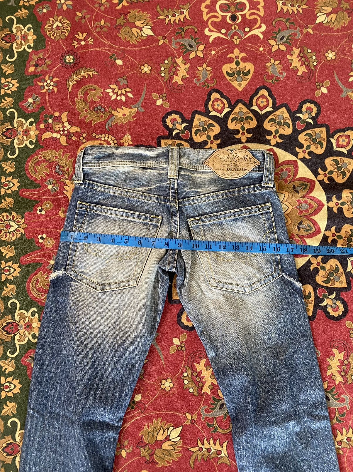 Hysteric Glamour 🔥RARE🔥Vintage Rodeo Crowns Flare Distressed Denim 29 Size 29" - 15 Thumbnail