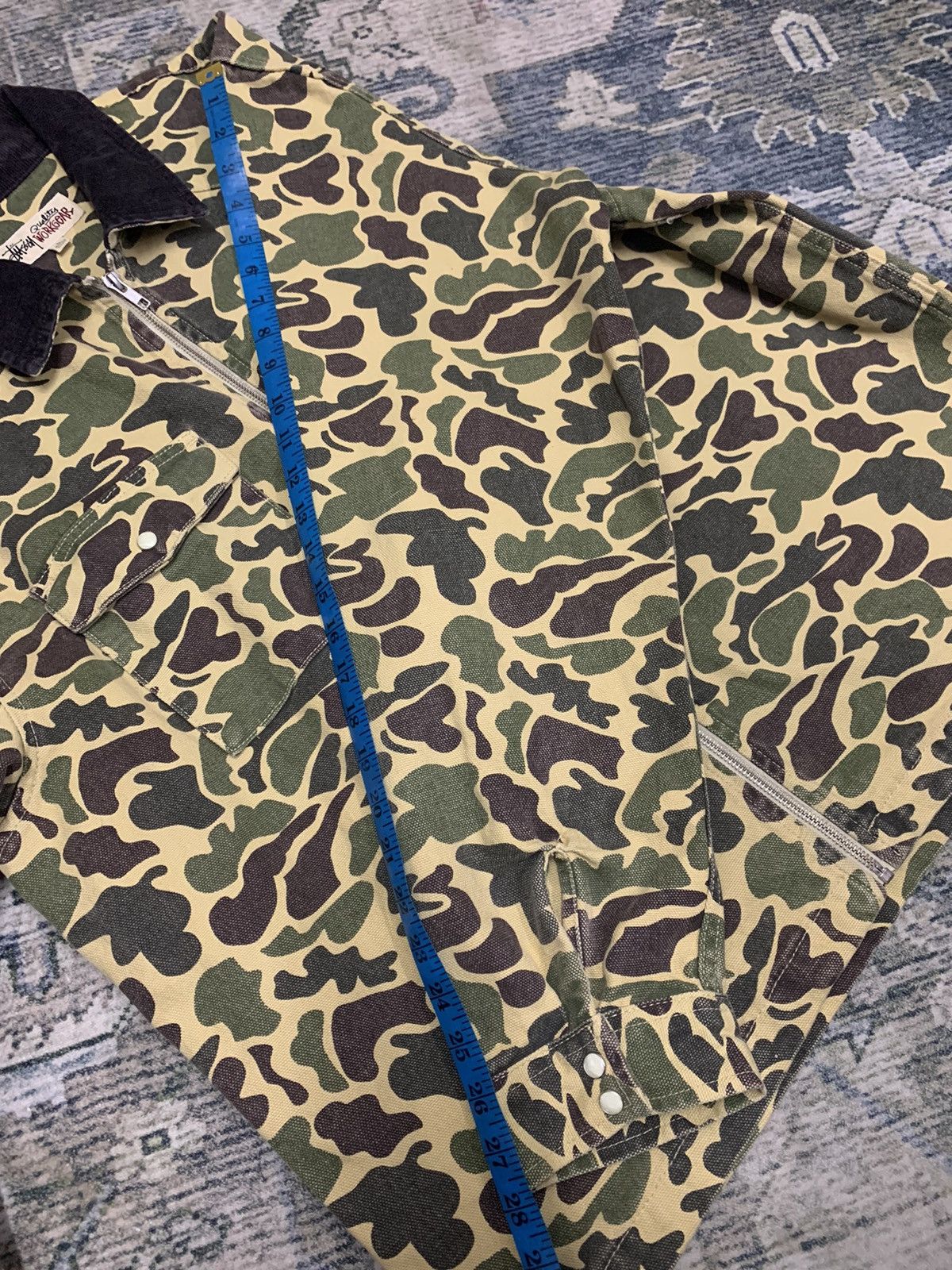 Stussy Stussy Washed Camo Duck Jacket Size US L / EU 52-54 / 3 - 18 Thumbnail