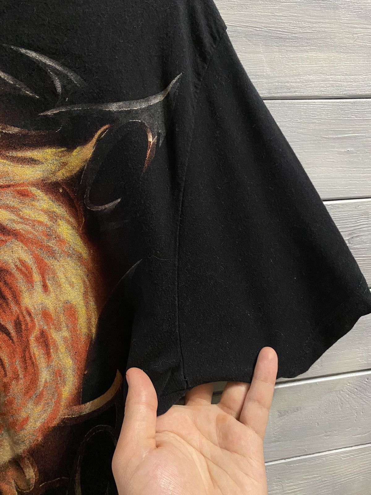 Vintage Rare Vintage T-Shirt Fire Dragon Skeleton. Y2K style. Punk Size US M / EU 48-50 / 2 - 7 Thumbnail