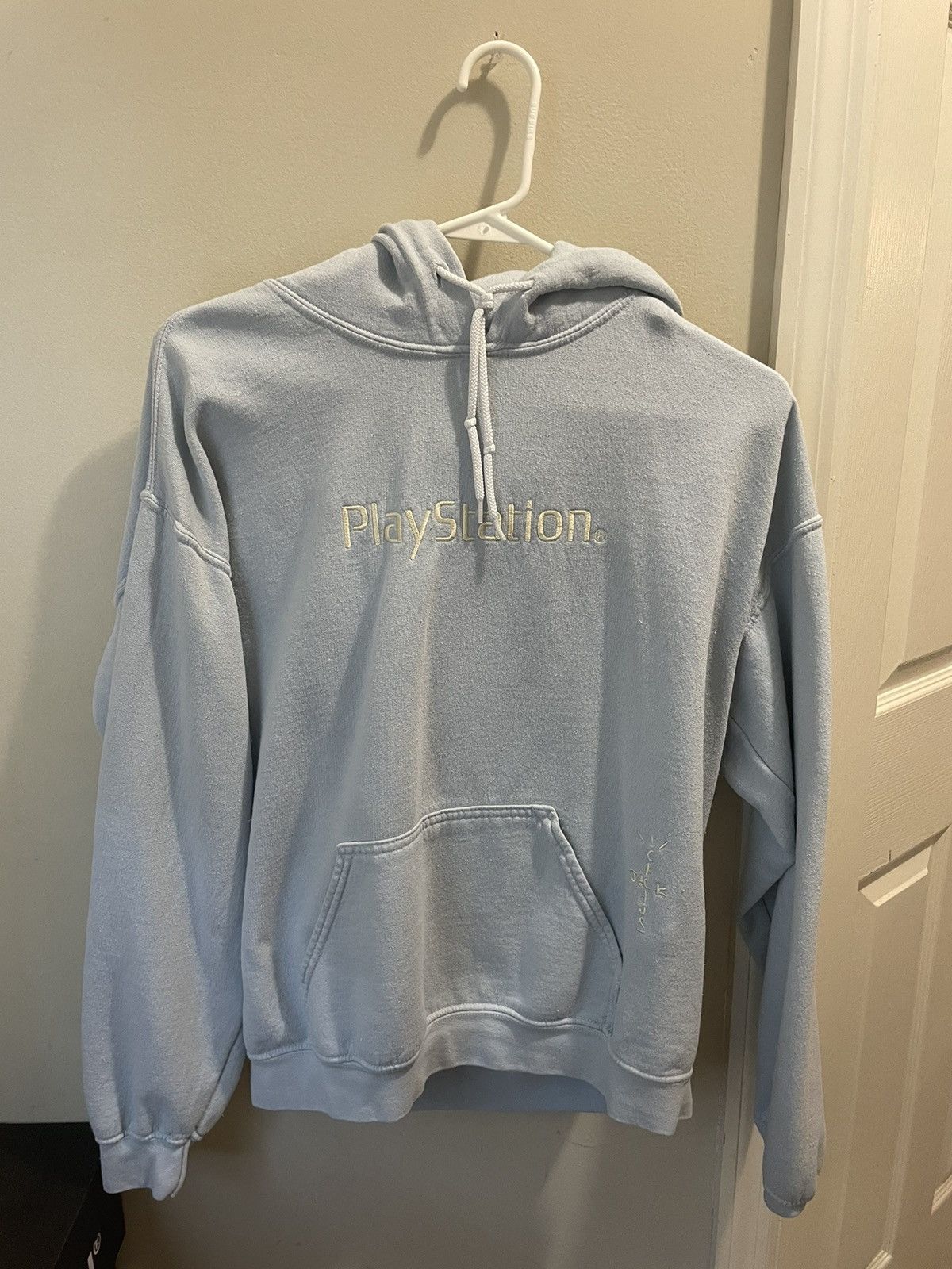 Travis Scott x Playstation Motherboard Hoodie Light Blue