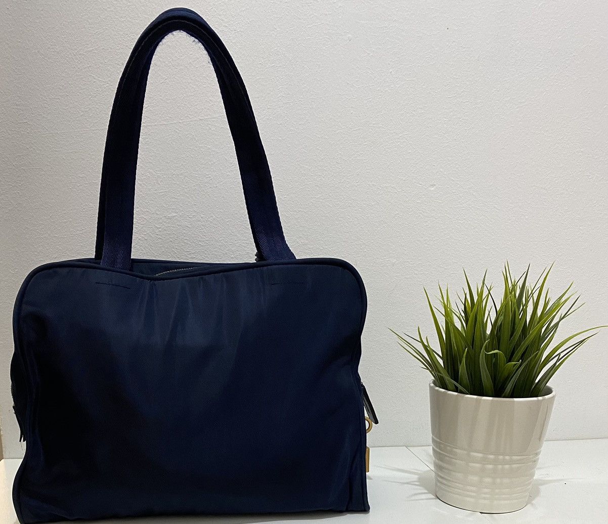 Prada Prada Tessuto Nylon Navy Blue Handbag Size ONE SIZE - 2 Thumbnail