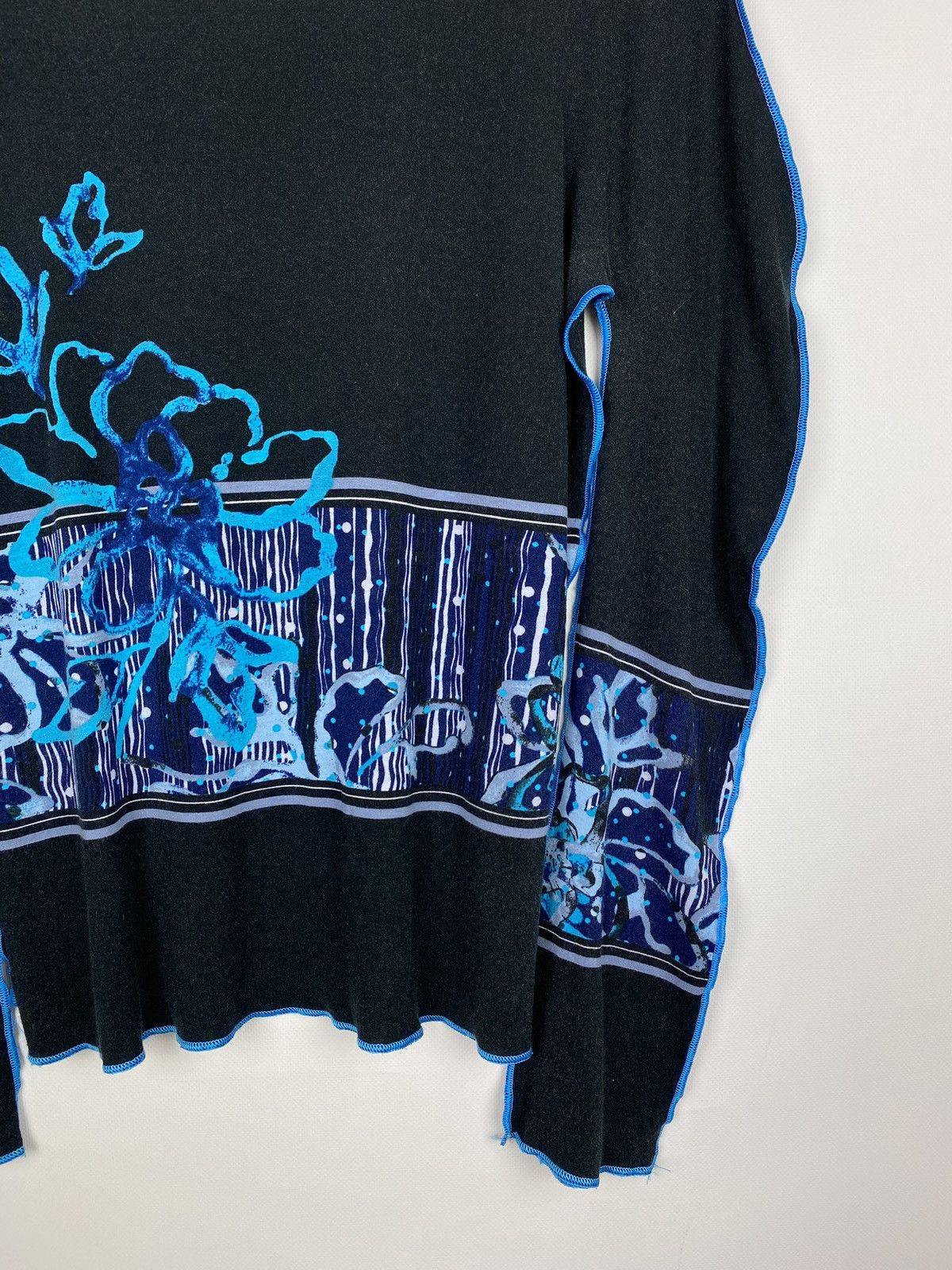 Kenzo VTG Y2K Kenzo Jeans ladie flower print long sleeve top tunic Size M / US 6-8 / IT 42-44 - 17 Thumbnail