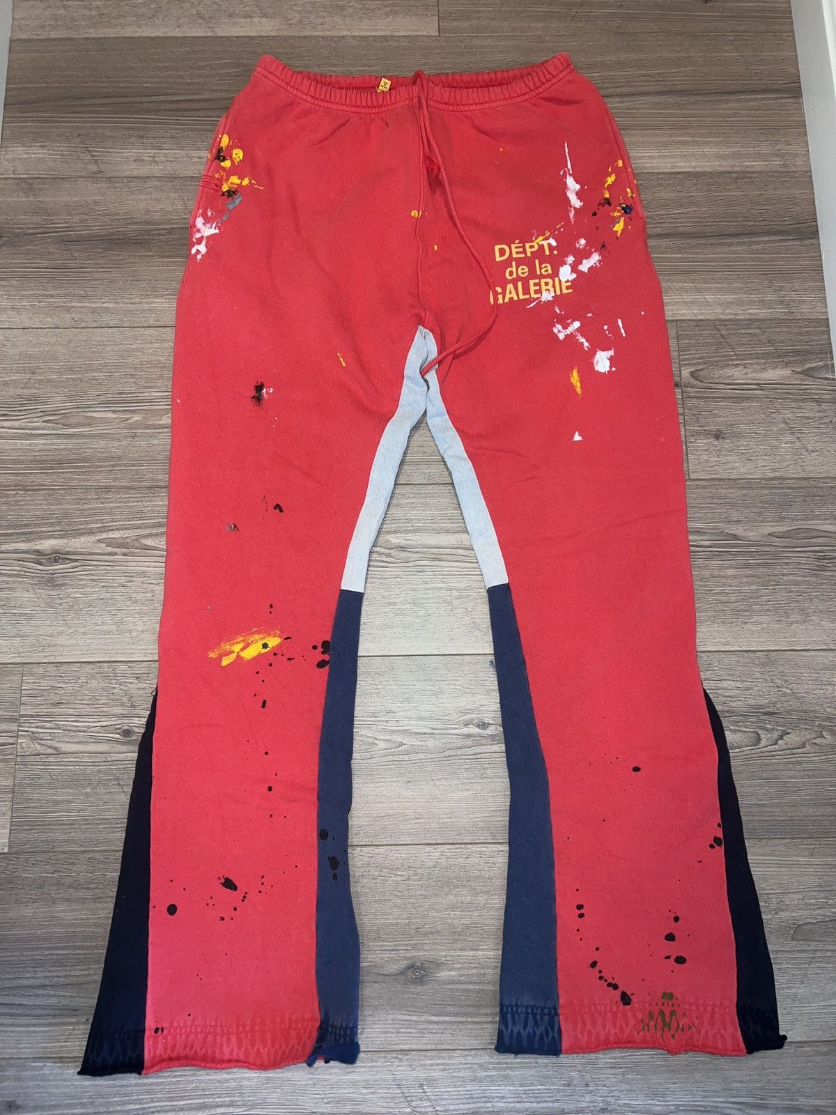 Gallery Dept. Gallery Dept. Size L Red Flared Sweatpants Gallery Dept. Gallery Dept. Size L Red Flared Sweatpants