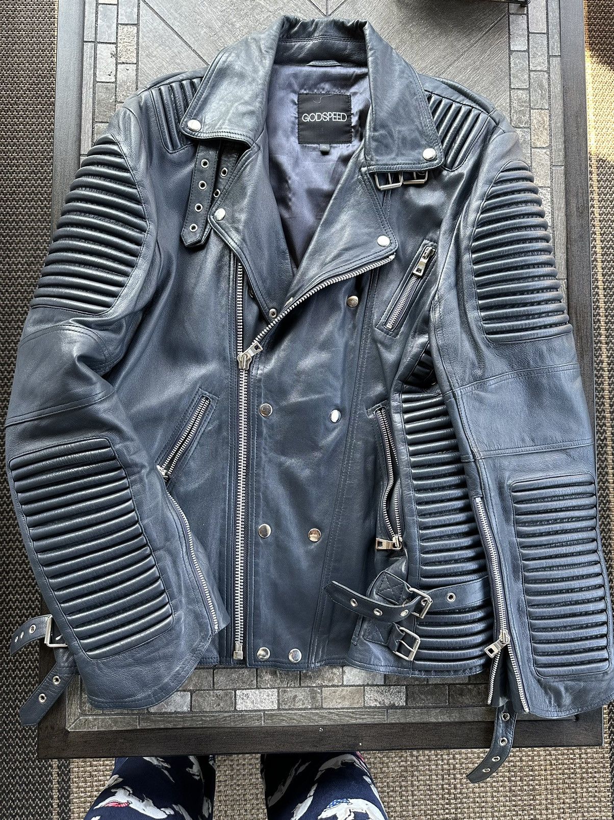 GODSPEED Leather biker jacket XL