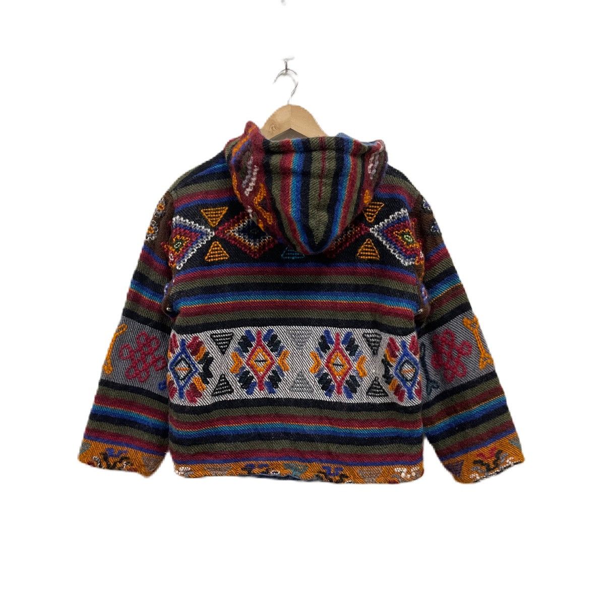 Vintage Vintage navajo aztec wool sweater hoodie Size US S / EU 44-46 / 1 - 2 Thumbnail