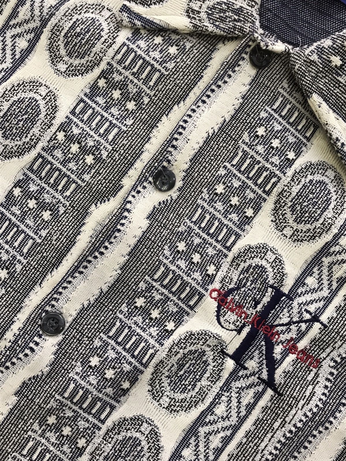 Japanese Brand Vintage Calvin Klein Style Waffle LS Shirt Button Up Size US M / EU 48-50 / 2 - 9 Thumbnail