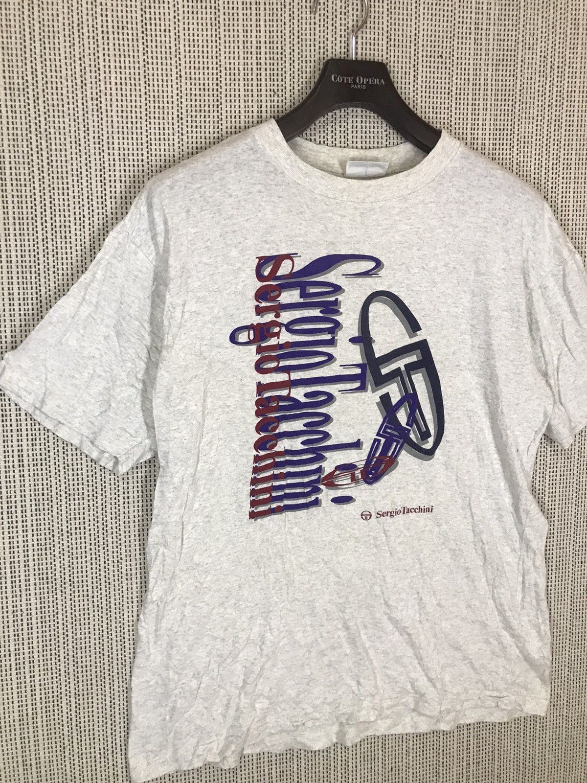 Sergio Tacchini ‼️VINTAGE SERGIO TACCHINI TSHIRT SPELLOUT ‼️ Size US L / EU 52-54 / 3 - 4 Thumbnail
