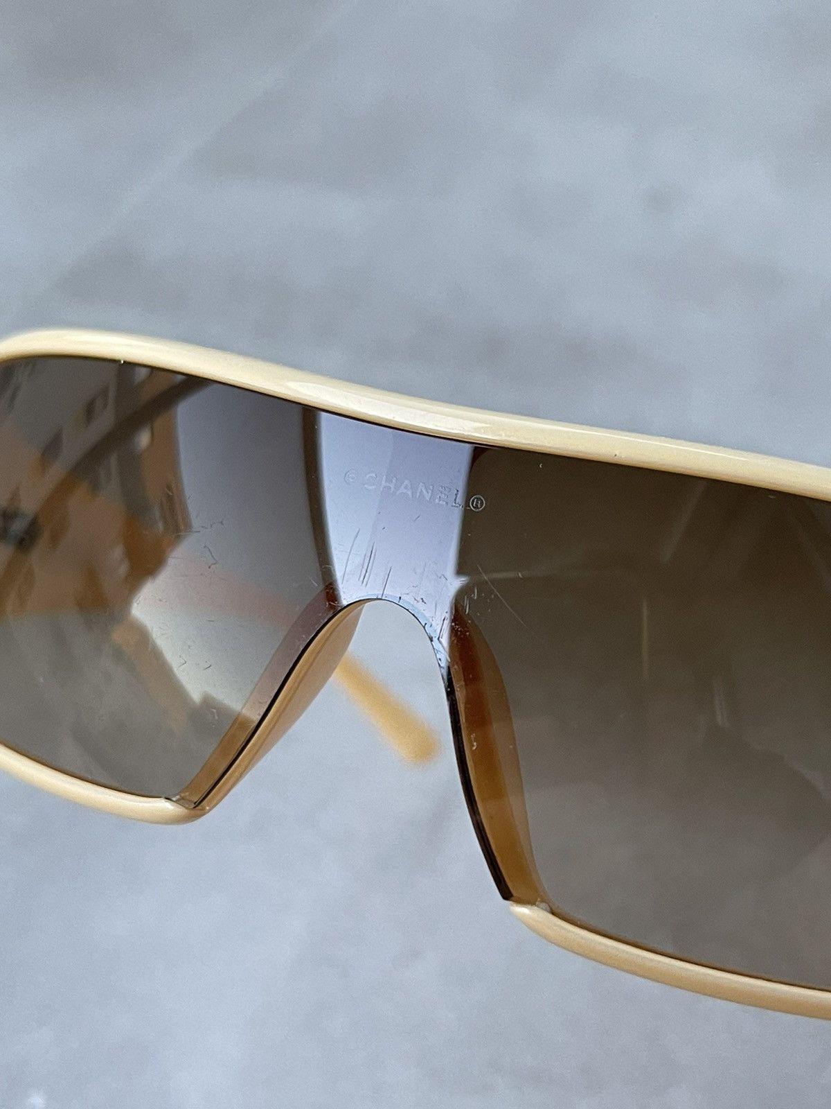 Chanel Chanel 5103 C.710/13 Camel Sand Shield Sunglasses Size ONE SIZE - 12 Thumbnail