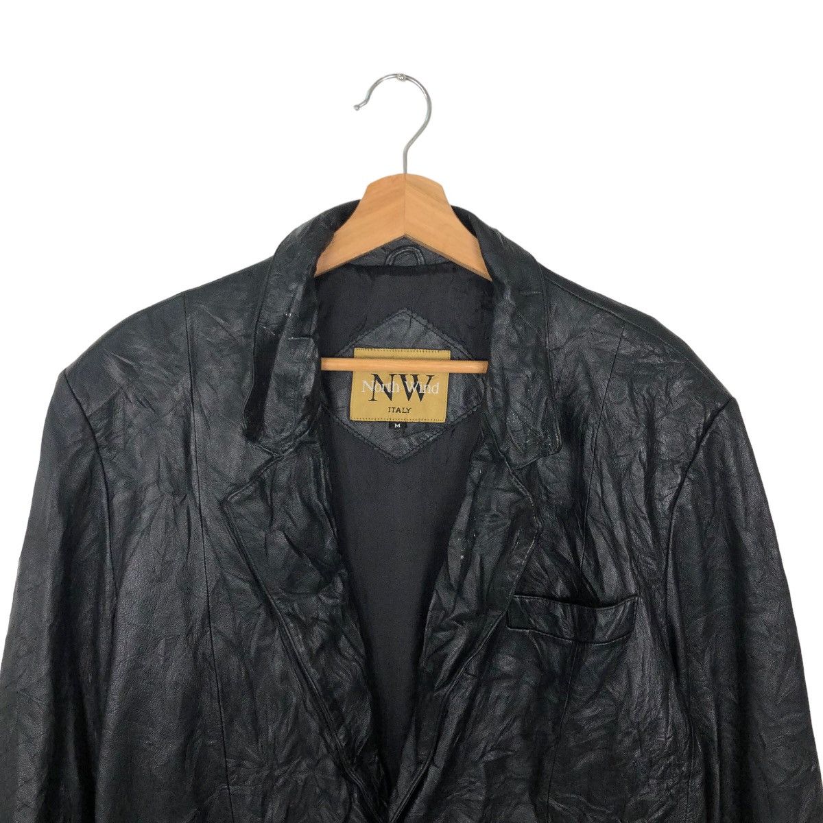 Japanese Brand VINTAGE SOFT GENUINE LEATHER JACKET NORTH WIND Size US M / EU 48-50 / 2 - 2 Thumbnail