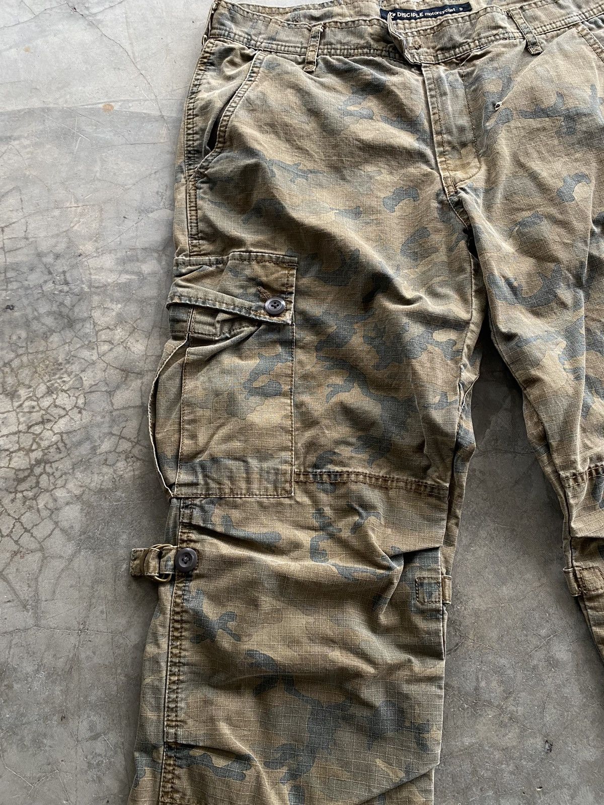 Japanese Brand Japanese Disciple Motorcyclist Army Cargo Pants Size US 33 - 4 Thumbnail