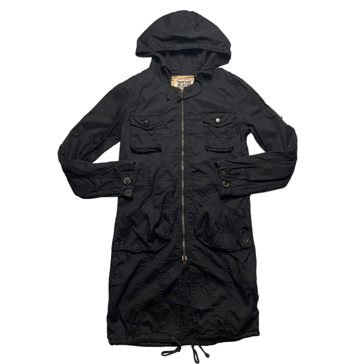 If Six Was Nine VON DUTCH MULTIPOCKET PUNK GOTHIC PARKA JACKET Size US M / EU 48-50 / 2 - 1 Thumbnail