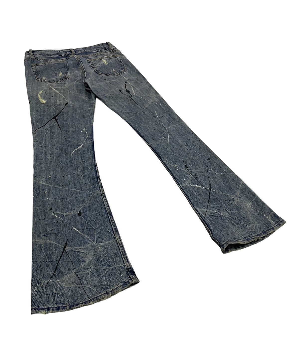 Japanese Brand Vintage Theoria Japan Flare Distressed Jeans Hysteric Style Size US 29 - 6 Thumbnail