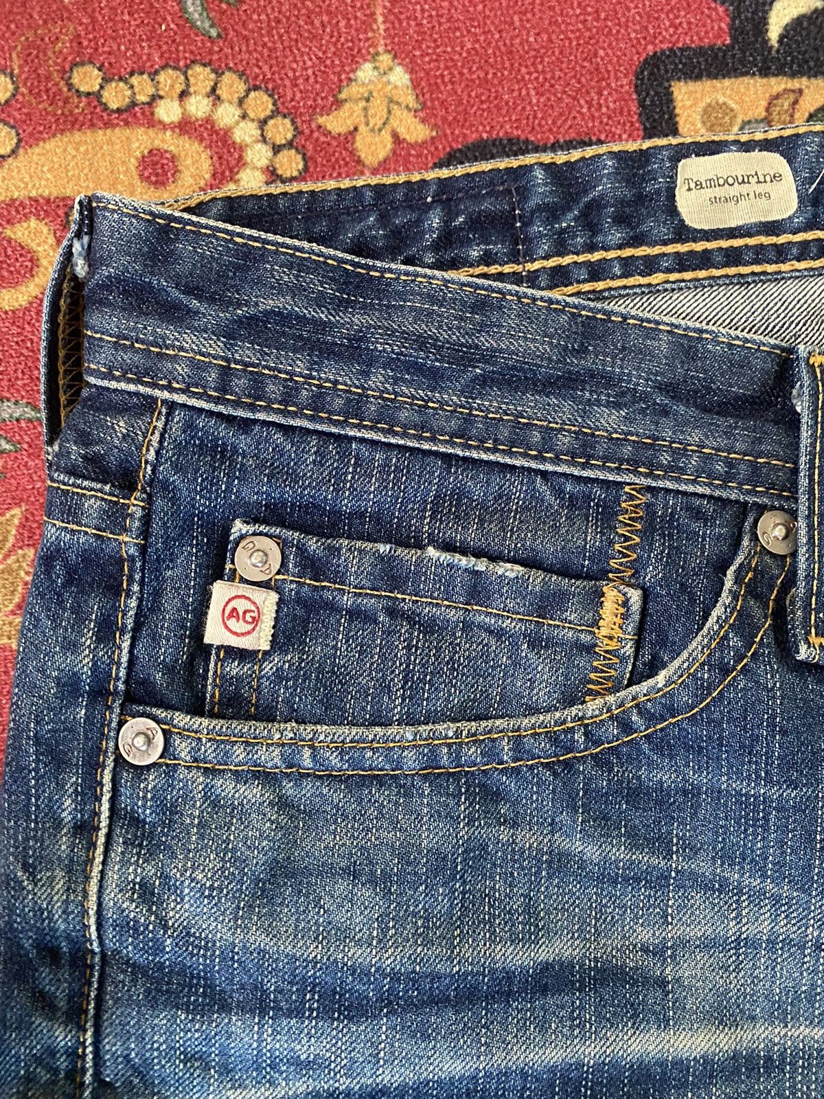 AG Adriano Goldschmied × Vintage 🔥RARE🔥Vintage AG Adriano Goldschmied Blue Faded Jeans Size US 31 - 4 Thumbnail
