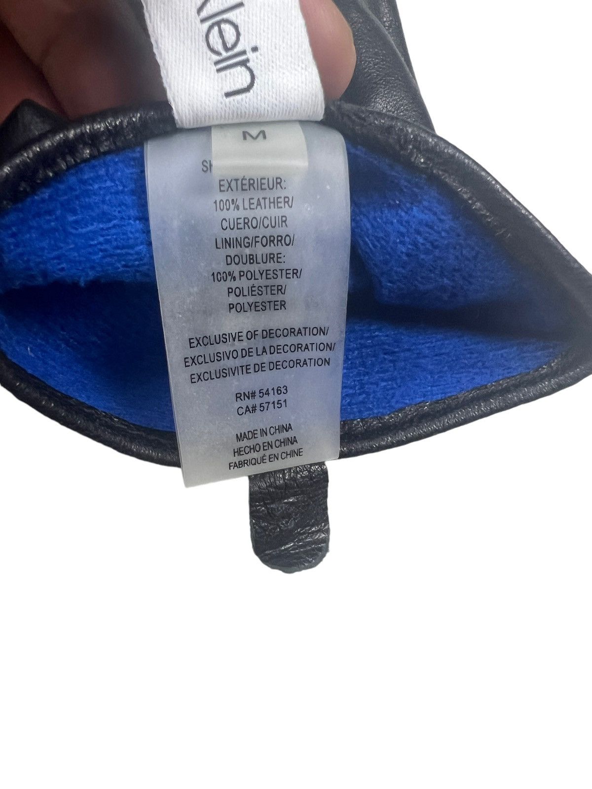 Calvin Klein Calvin Klein Leather Gloves Size ONE SIZE - 7 Thumbnail