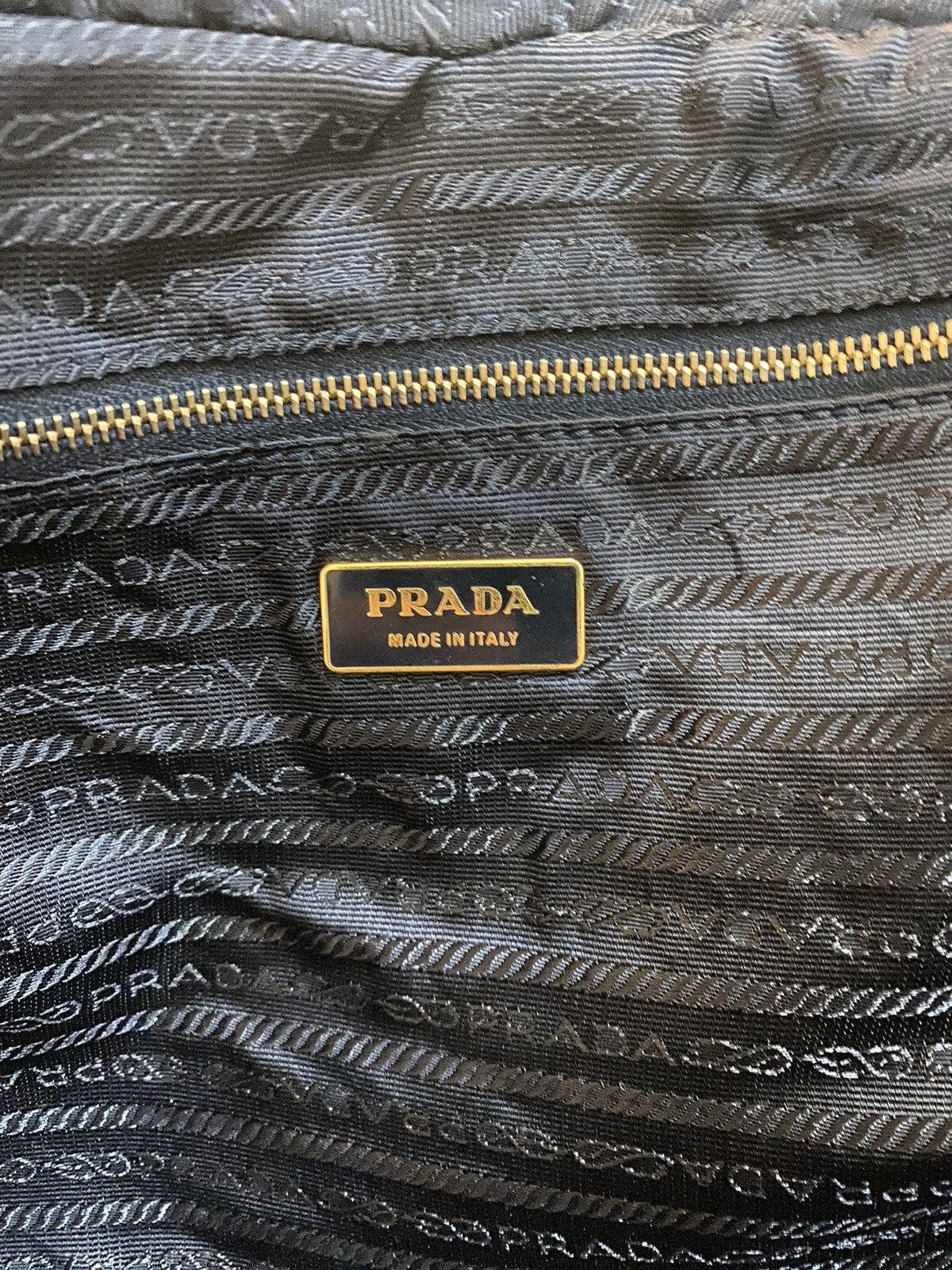 Prada Prada Tessuto Nylon Navy Blue Handbag Size ONE SIZE - 15 Thumbnail