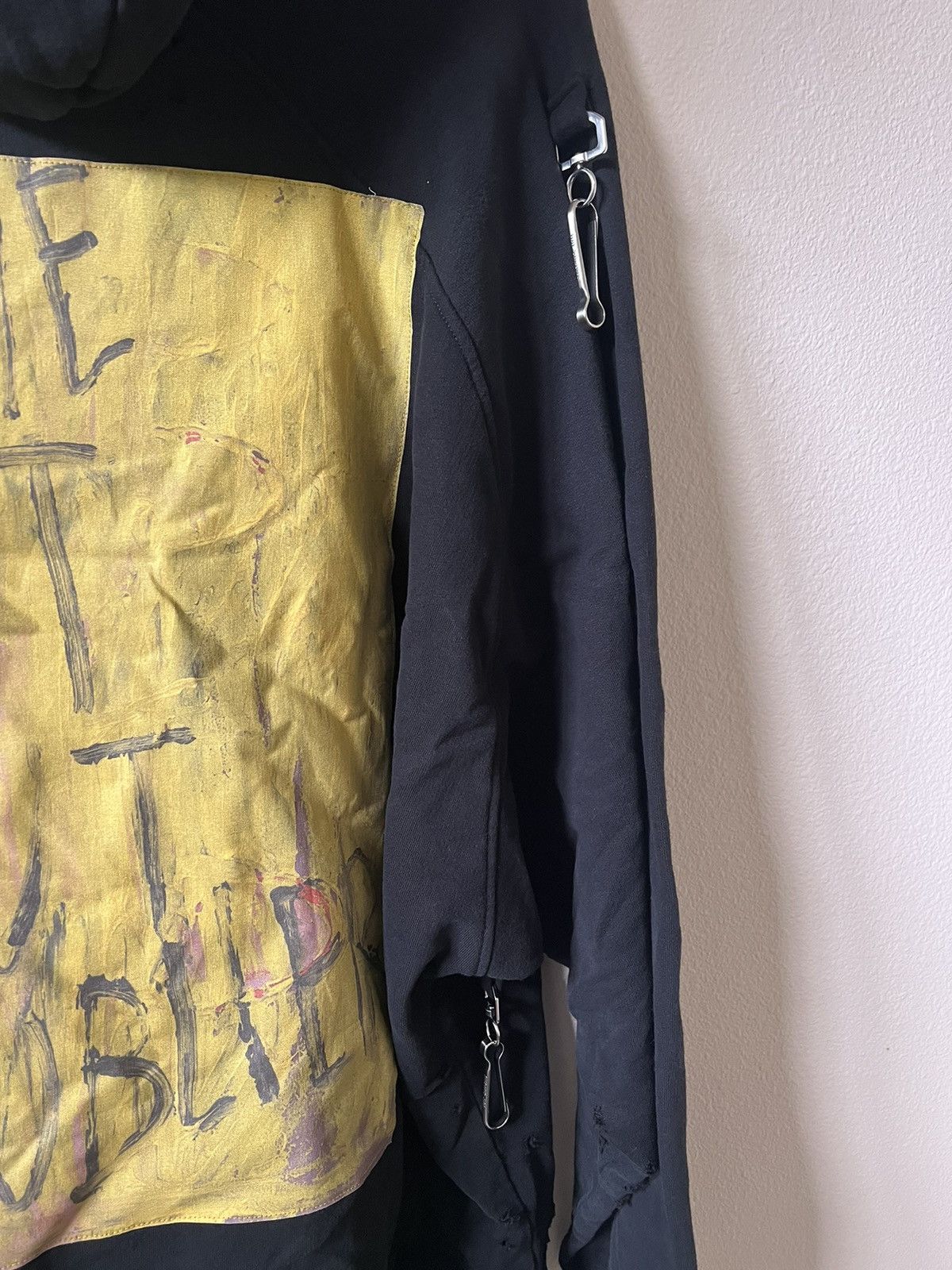 Raf Simons Raf Simons Destroyed Clasp Hoodie Size US M / EU 48-50 / 2 - 8 Thumbnail