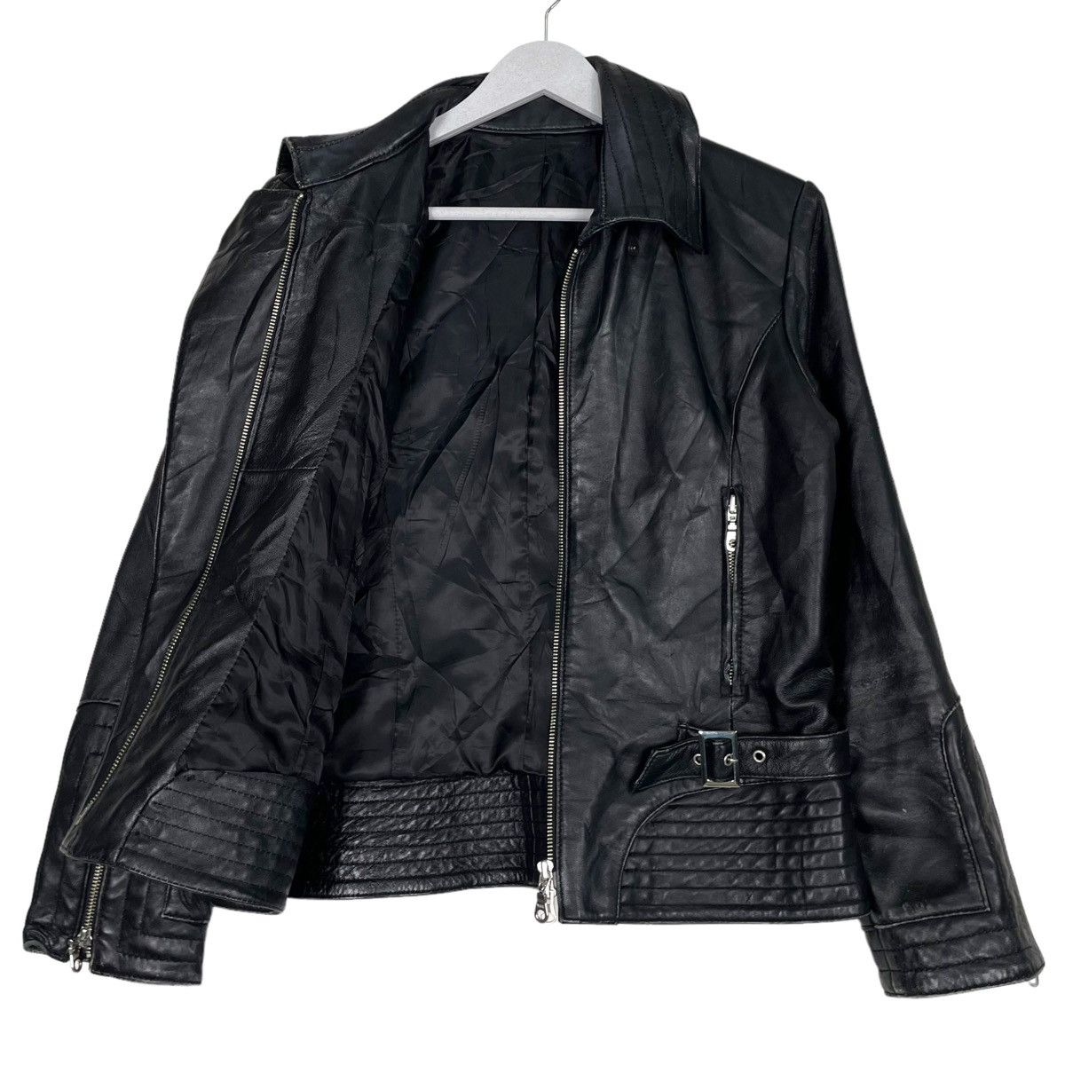 Japanese Brand × Other × Urban Outfitters 💥ROCKSTAR BIKER PU SYNTHETIC LEATHER JACKET Size US S / EU 44-46 / 1 - 7 Thumbnail