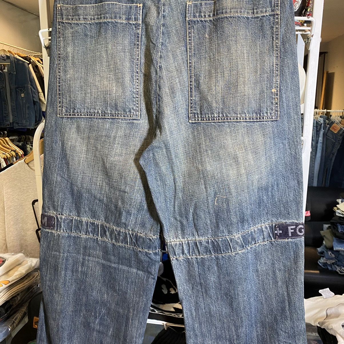 Marithe + Francois Girbaud Marithe Francois Girbaud Bondage Denim Pants Size US 36 / EU 52 - 4 Thumbnail