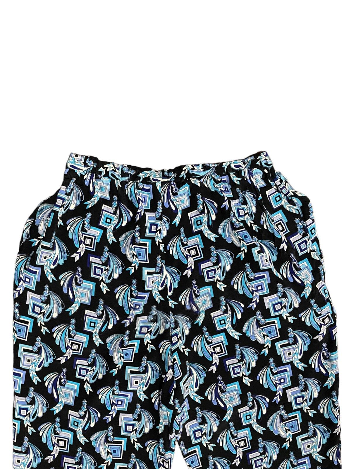 Emilio Pucci Emilio Pucci 💯 Silk Full-print Distressed Drawstring Pants Size 27" / US 4 / IT 40 - 12 Thumbnail