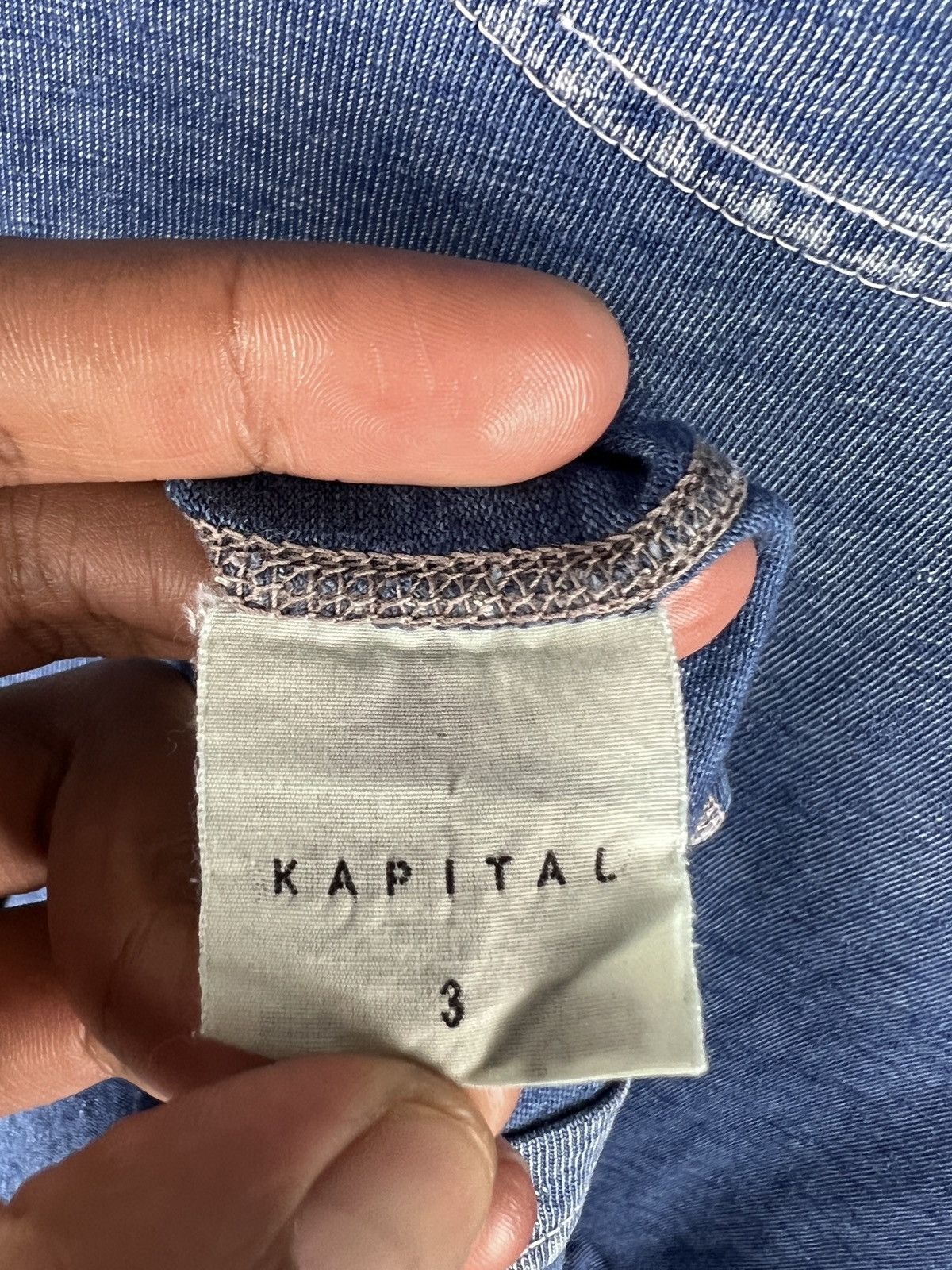Kapital Kapital ‘1985” Indigo Button Tshirt Size US S / EU 44-46 / 1 - 10 Thumbnail