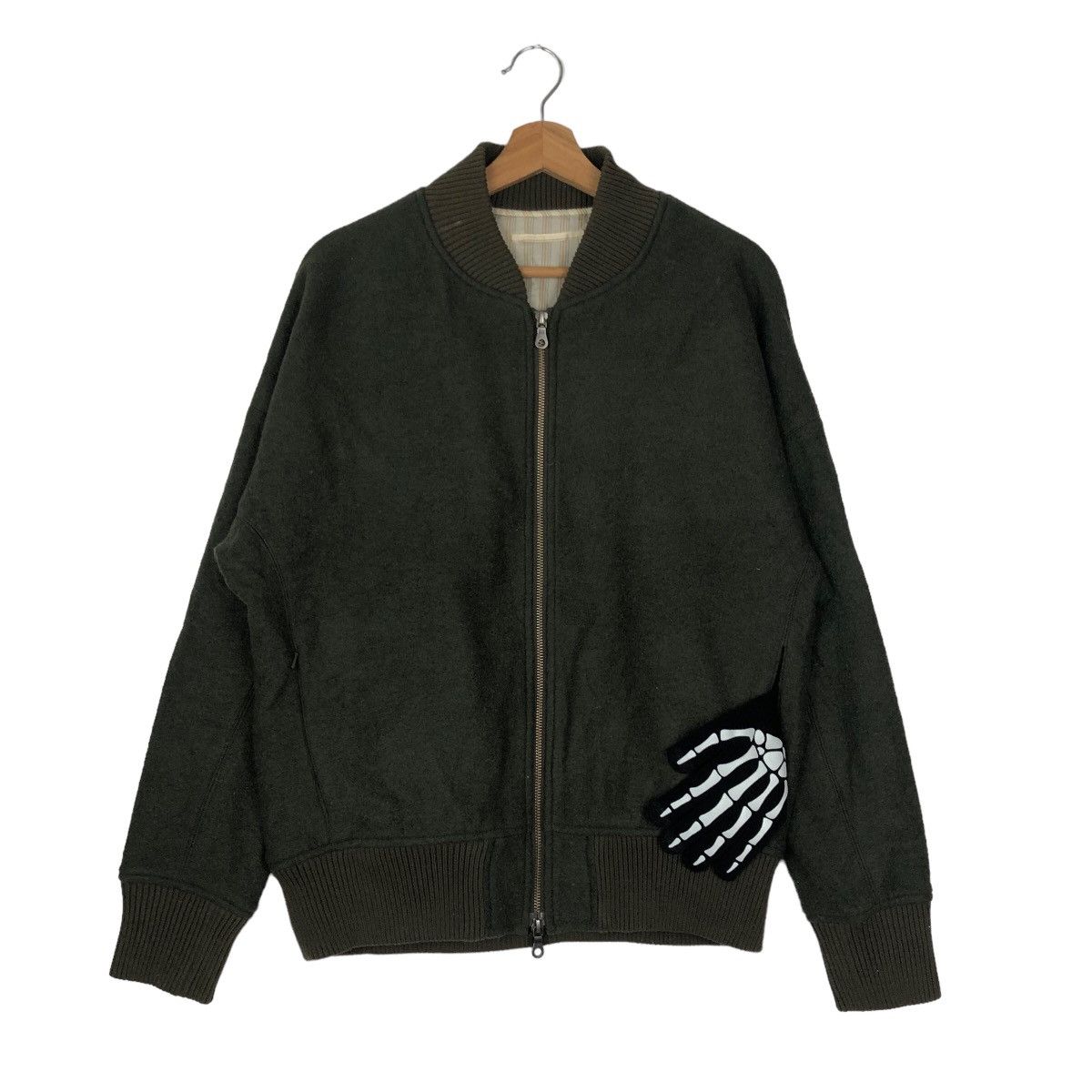 Japanese Brand VINTAGE WOOL BOMBER JACKET BOYCOTT JAPAN ISSEY MIYAKE Size US M / EU 48-50 / 2 - 1 Thumbnail