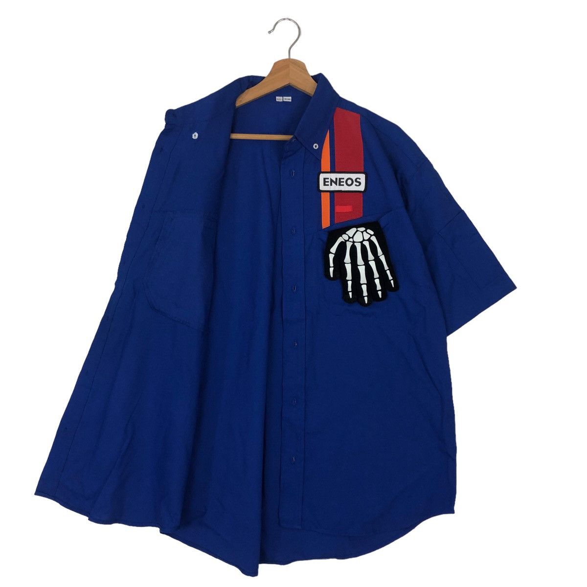 Japanese Brand VINTAGE WORK SHIRT ENEOS BIG LOGO Size US M / EU 48-50 / 2 - 8 Thumbnail