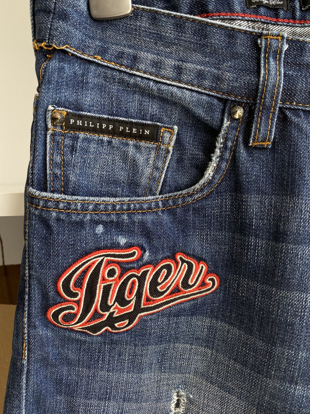 Philipp Plein × Vintage Philipp Plein Jeans Vintage Distressed Size US 33 - 4 Thumbnail