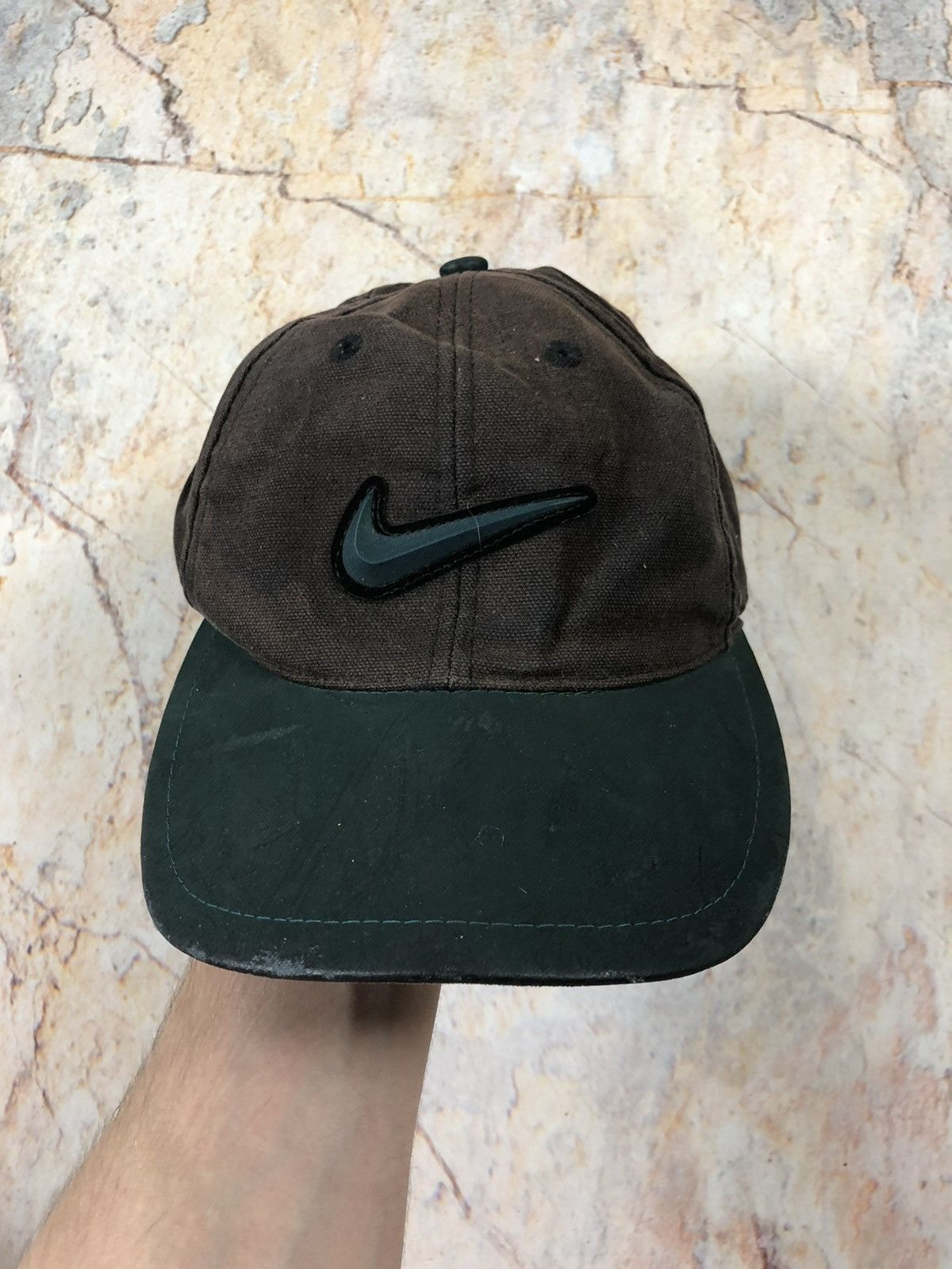 Nike × Vintage Nike vintage big logo rare old hat cap Size ONE SIZE - 2 Thumbnail