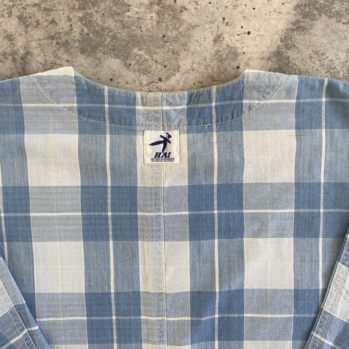 Hai Sporting Gear VTG Hai Sporting Miyake Studio Checker Half Button Shirt Size US M / EU 48-50 / 2 - 18 Thumbnail