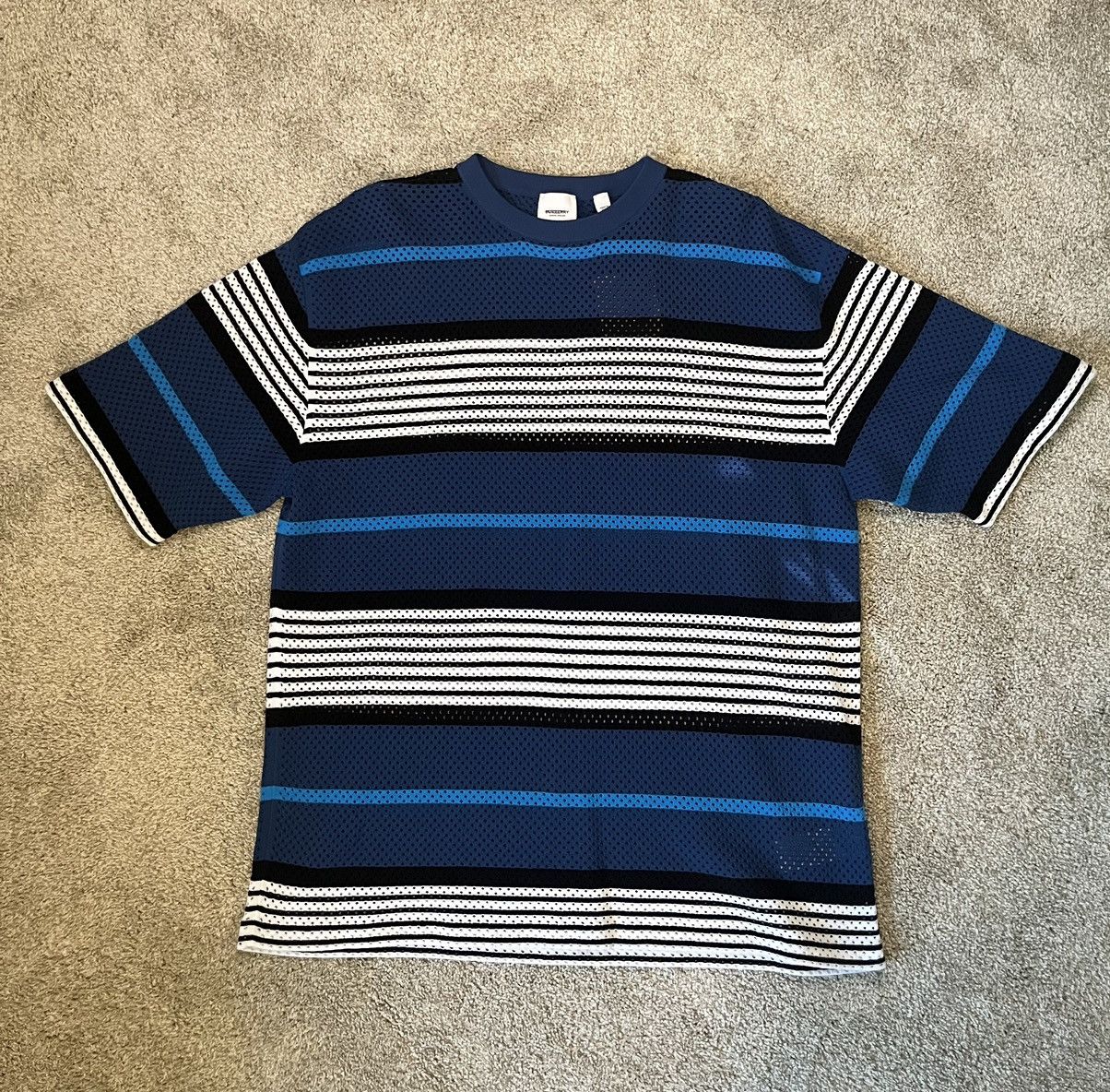Burberry Burberry Striped Knit Short Sleeve Shirt Size US M / EU 48-50 / 2 - 2 Thumbnail