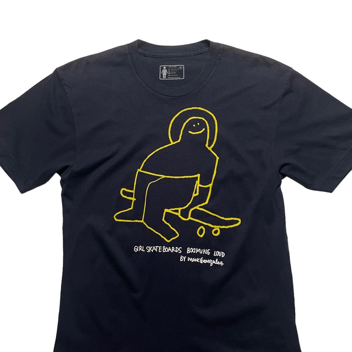 Girl Skateboards × Vintage GIRL SKATEBOARD BITCH BOOMING LOUD BY MARK GONZALES TSHIRT Size US M / EU 48-50 / 2 - 3 Thumbnail