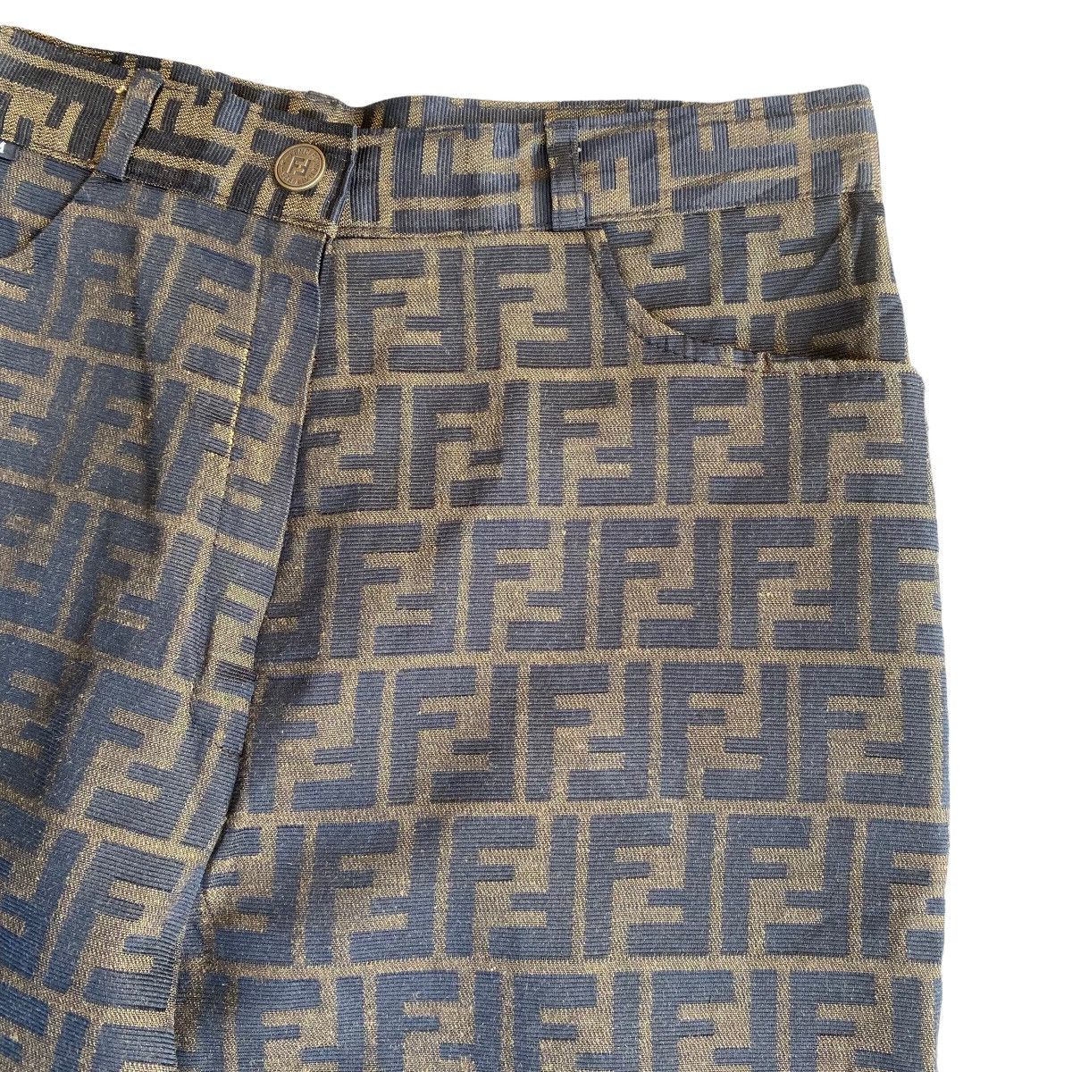 Fendi Vintage Fendi Zucca Monogram Pants Size 26" / US 2 / IT 38 - 5 Thumbnail
