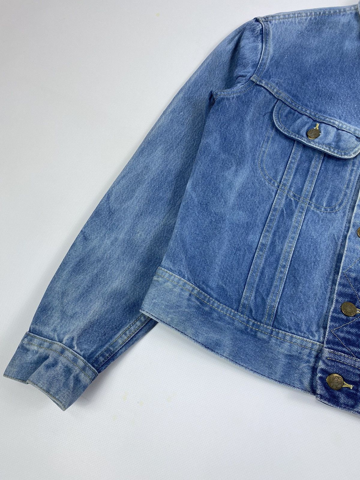 Lee 🔥LASTDROP🔥 90s Made In USA Lee Denim Jeans Trucker Jacket Size M / US 6-8 / IT 42-44 - 8 Thumbnail