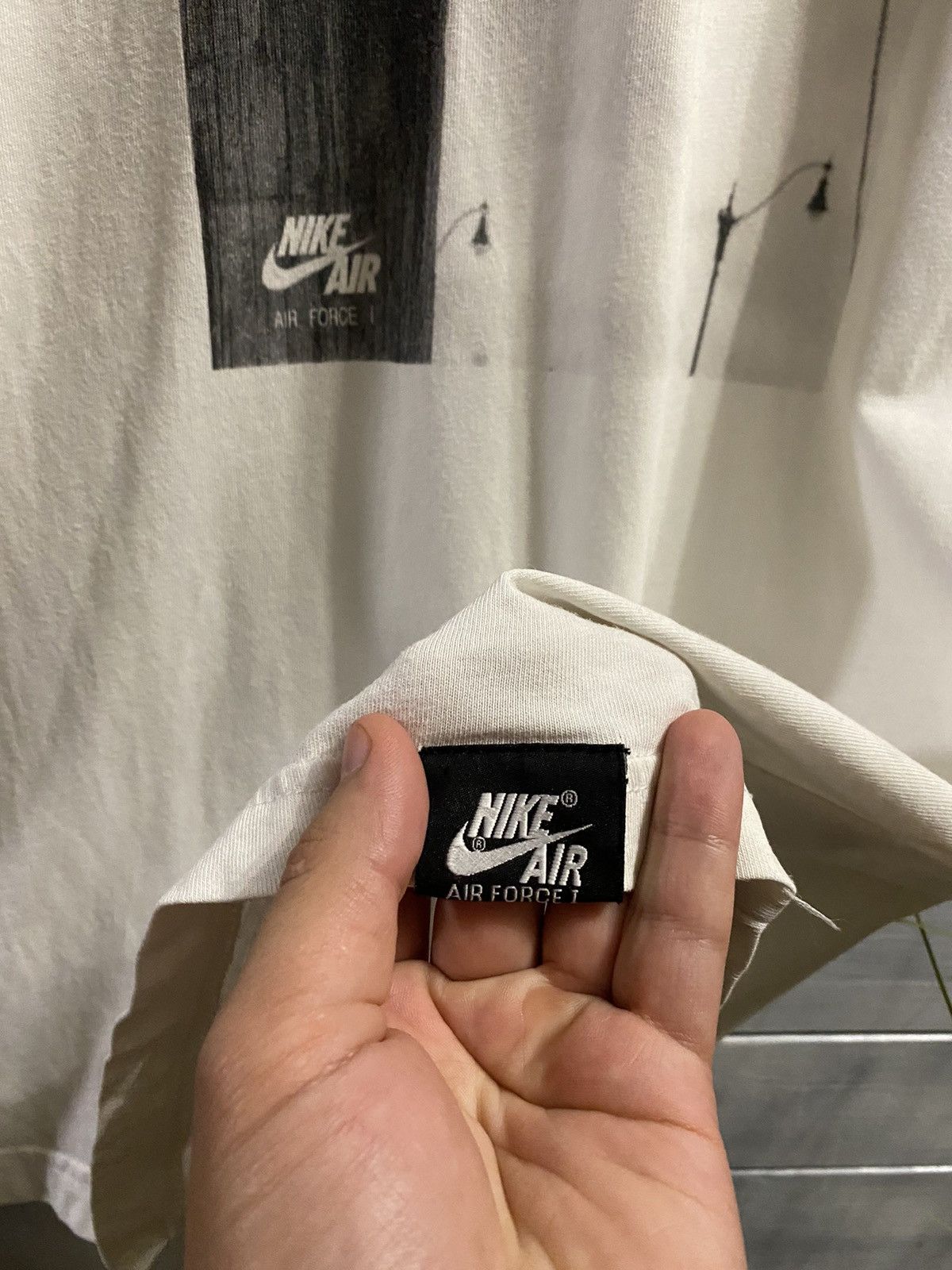 Nike Rare T-Shirt Nike Air Force 1 Basketball Y2K style. Size US M / EU 48-50 / 2 - 3 Thumbnail