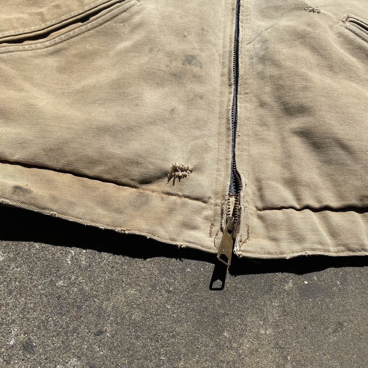 Carhartt Vintage 1980s Carhartt Detroit Jacket Blanket Lined Tan Size US L / EU 52-54 / 3 - 6 Thumbnail