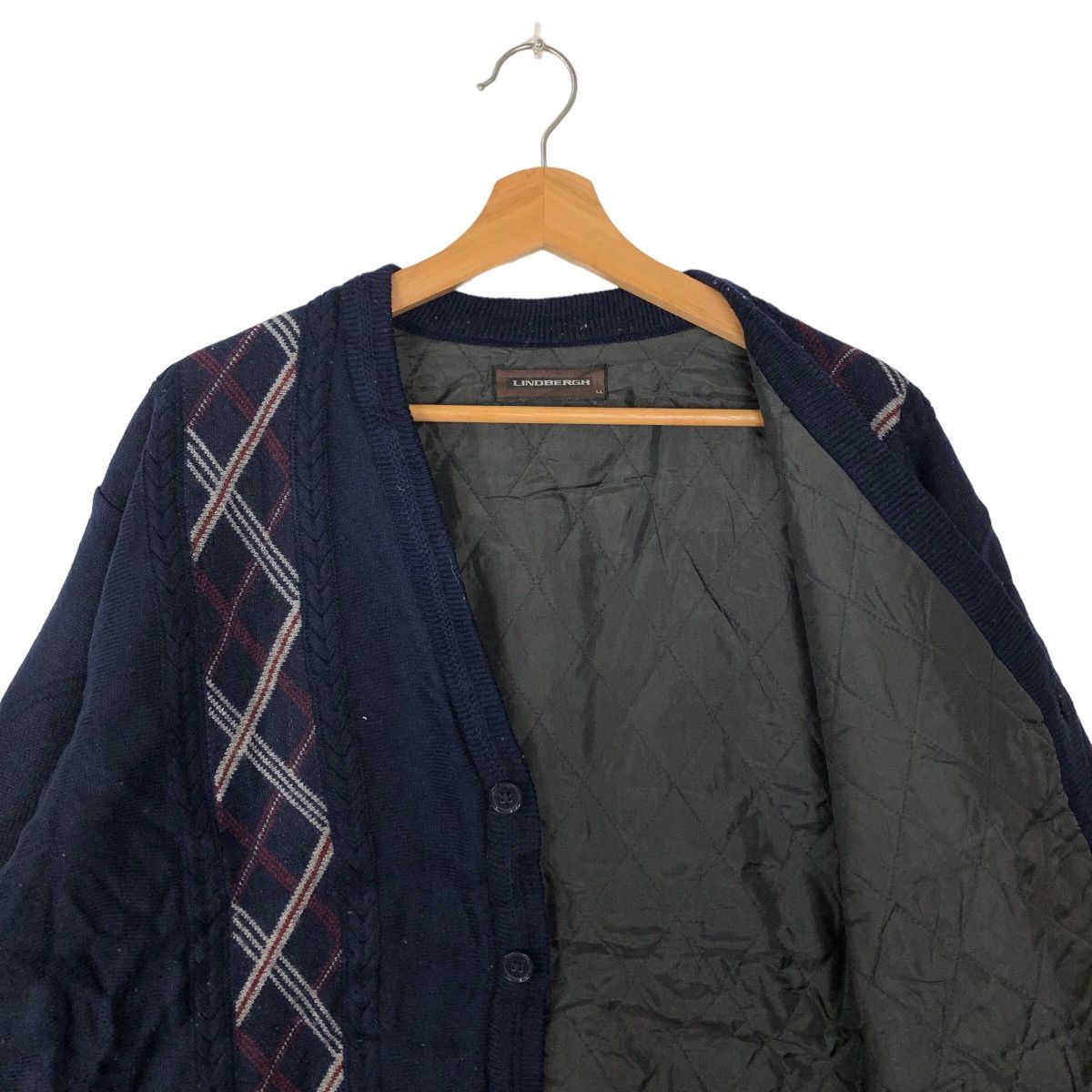 Japanese Brand VINTAGE CARDIGAN JACKET NAVAJO AZTEC DESIGN LINDBERGH JAPAN Size US L / EU 52-54 / 3 - 9 Thumbnail