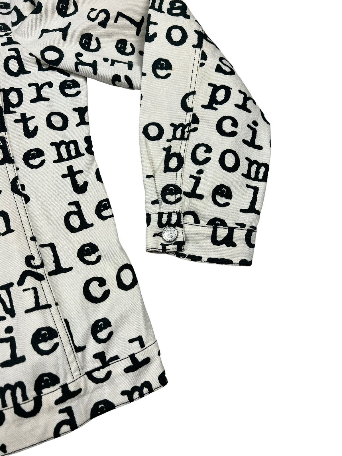 Jean Charles De Castelbajac Vintage Castelbajac ‘Wording” Denim Trucker Jacket Size US L / EU 52-54 / 3 - 6 Thumbnail