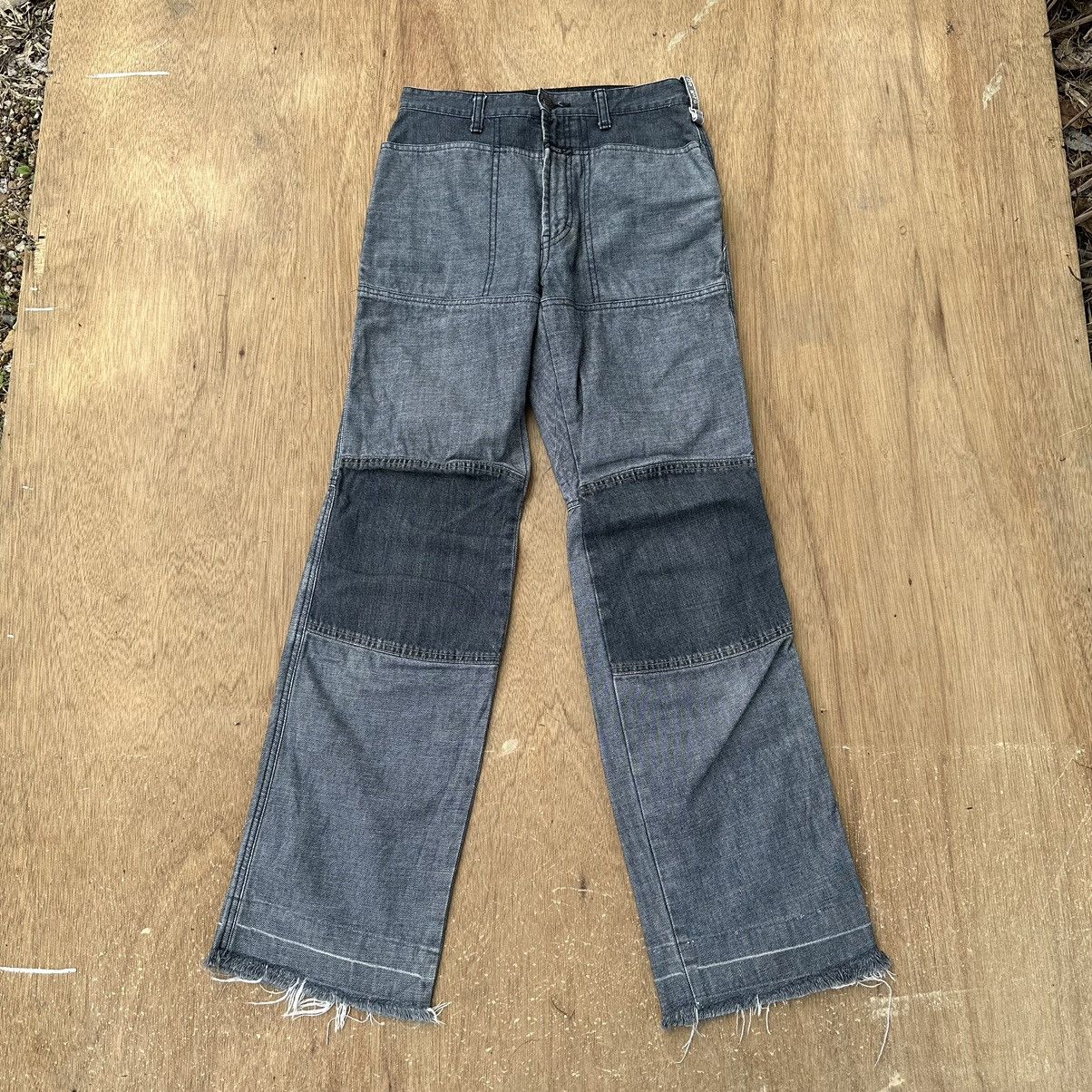 image of Avant Garde x Marithe Francois Girbaud Uniquemarithe Francois Girbaud Jean Selvedge Pathwork in Bla