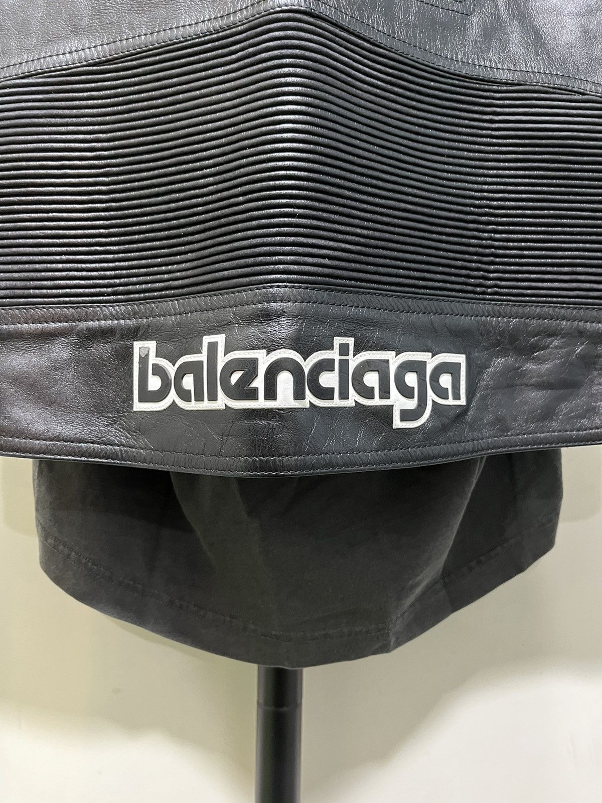 Balenciaga Balenciaga Paris Shirt with Leather Vest Size US M / EU 48-50 / 2 - 3 Thumbnail