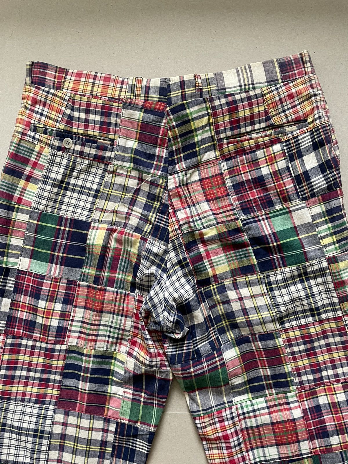 Handmade 80’s Vintage Handmade Checkered Patchwork Pants Trousers Size US 36 / EU 52 - 5 Thumbnail