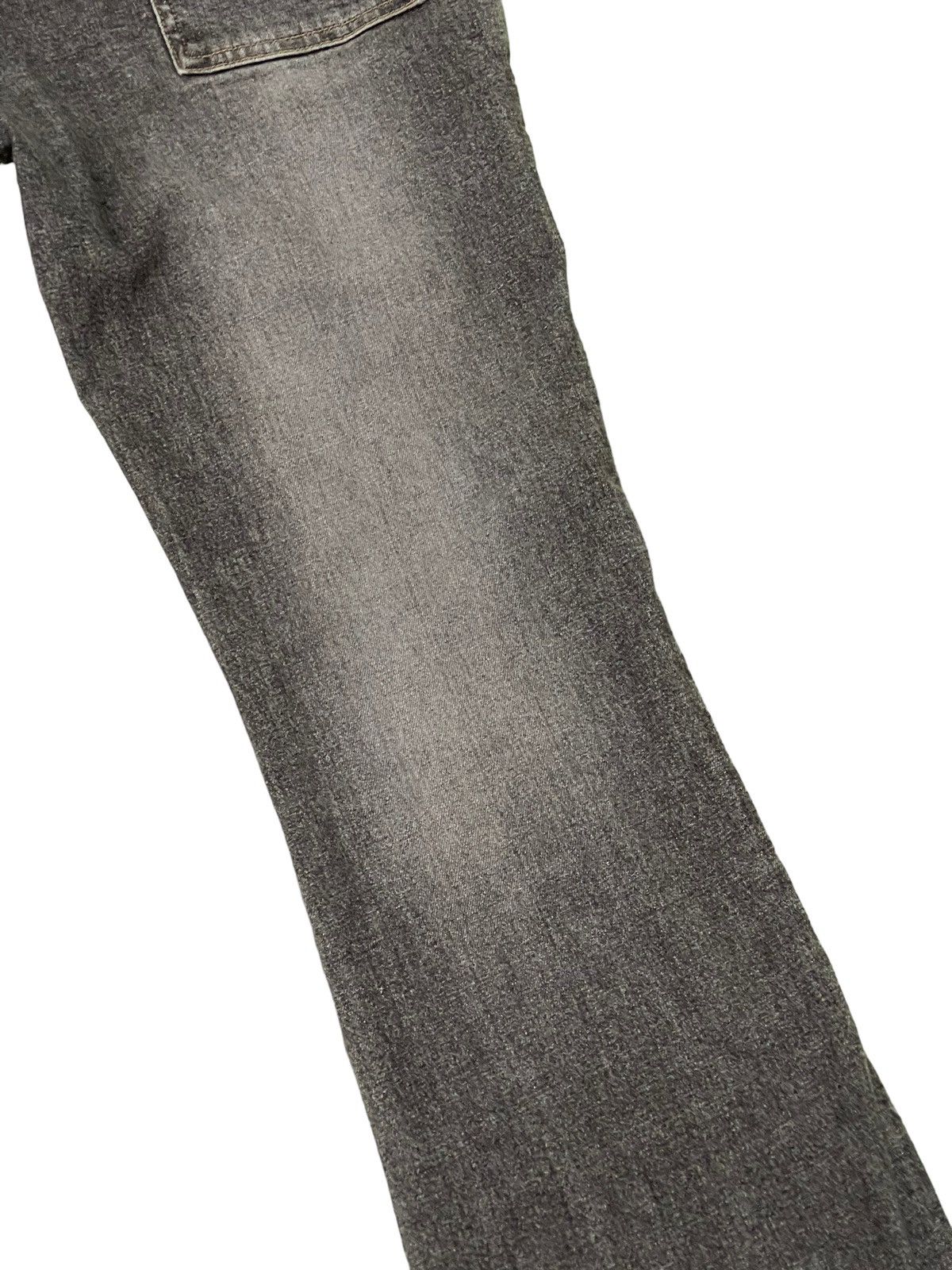 Japanese Brand Flare Skinny Jeans Daily Topic Distres Stretch Boot Cut 6🟦1 Size US 31 - 17 Thumbnail