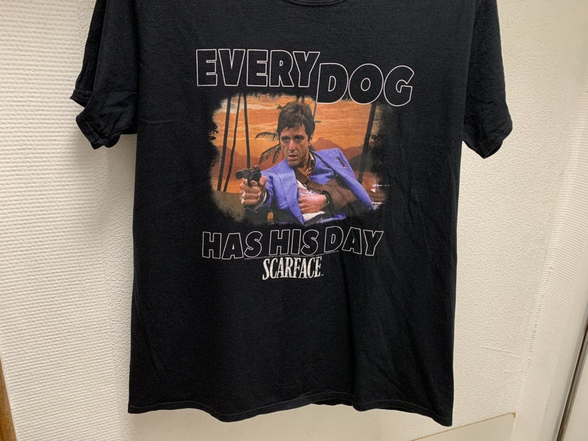Vintage Every dog has his day Scarface black vintage t-shirt L movie Size US L / EU 52-54 / 3 - 3 Thumbnail