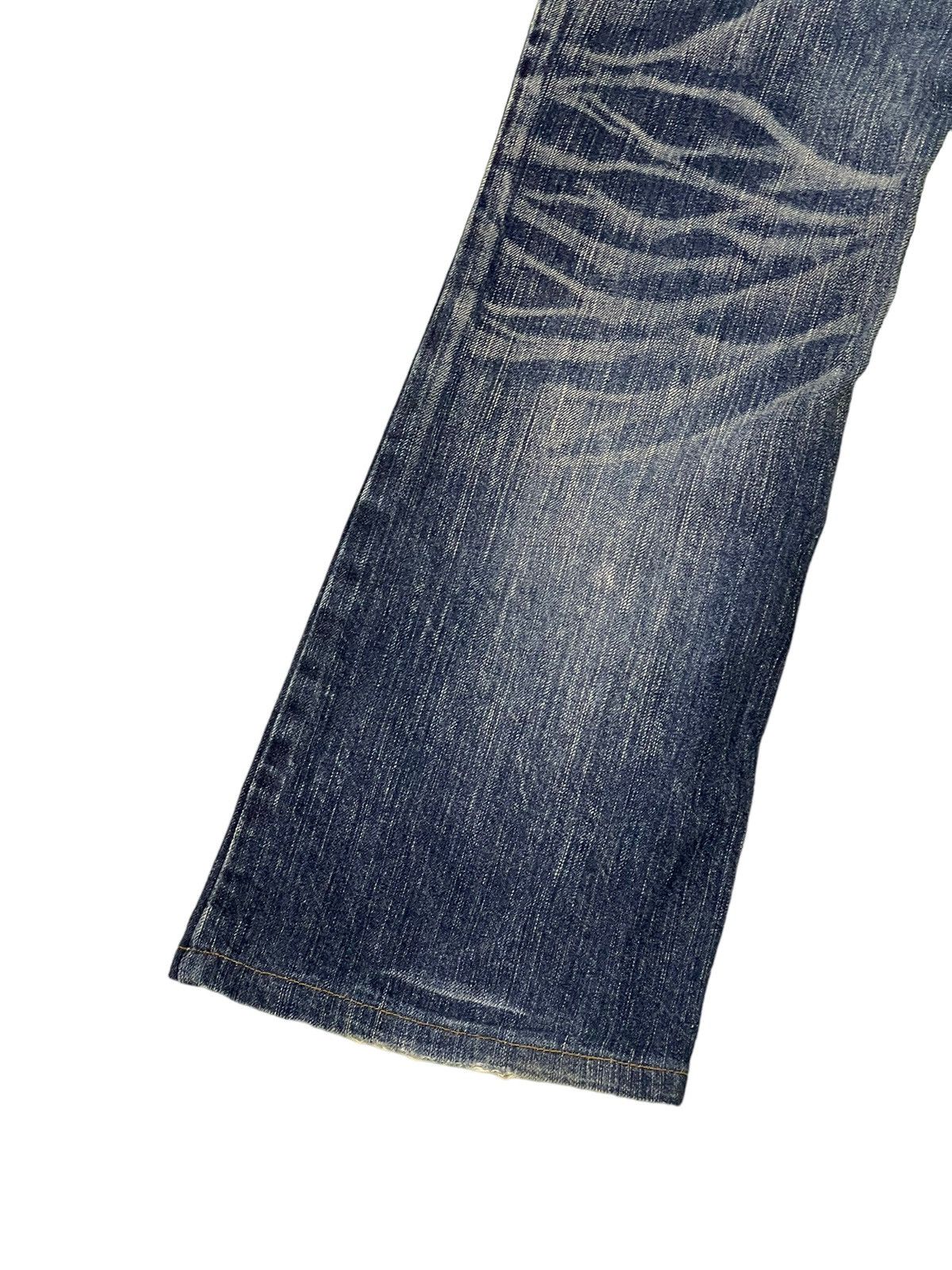 Edwin Flare Jeans Edwin Japan Distress Faded Boot Cut 6🟦0 Size US 28 / EU 44 - 15 Thumbnail